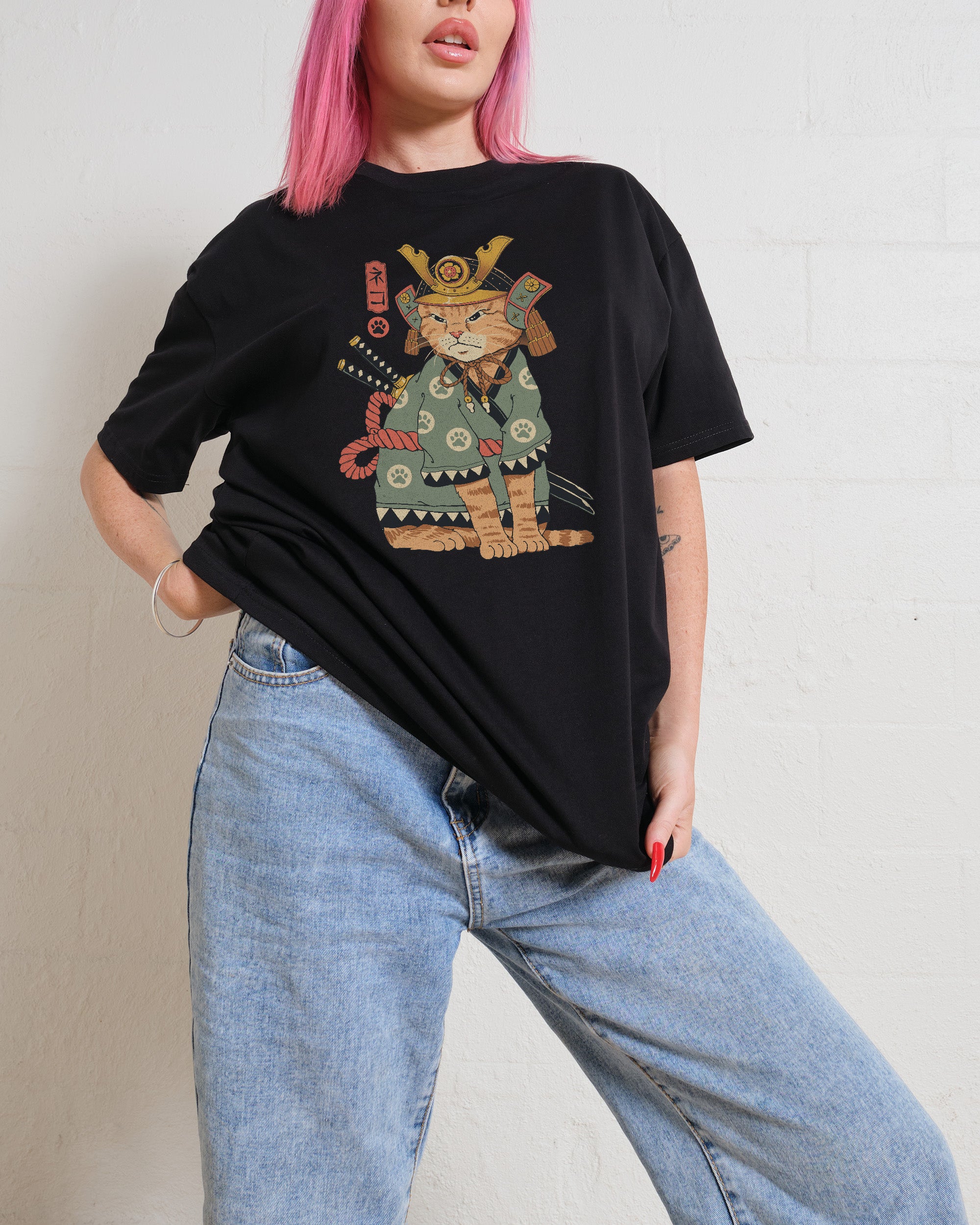 Neko Samurai T-Shirt Australia Online