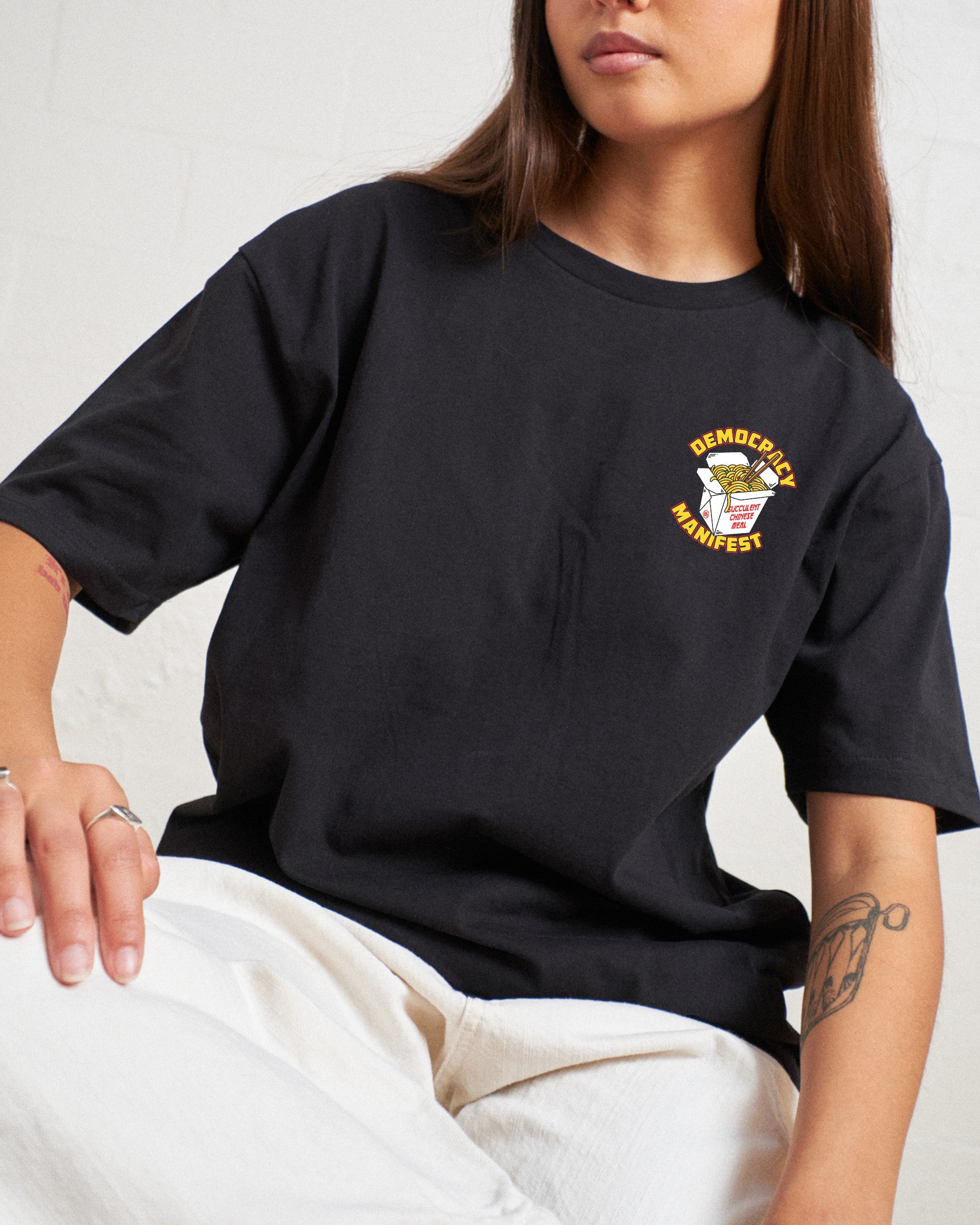 Succulent Chinese Meal Mini Print T-Shirt Australia Online
