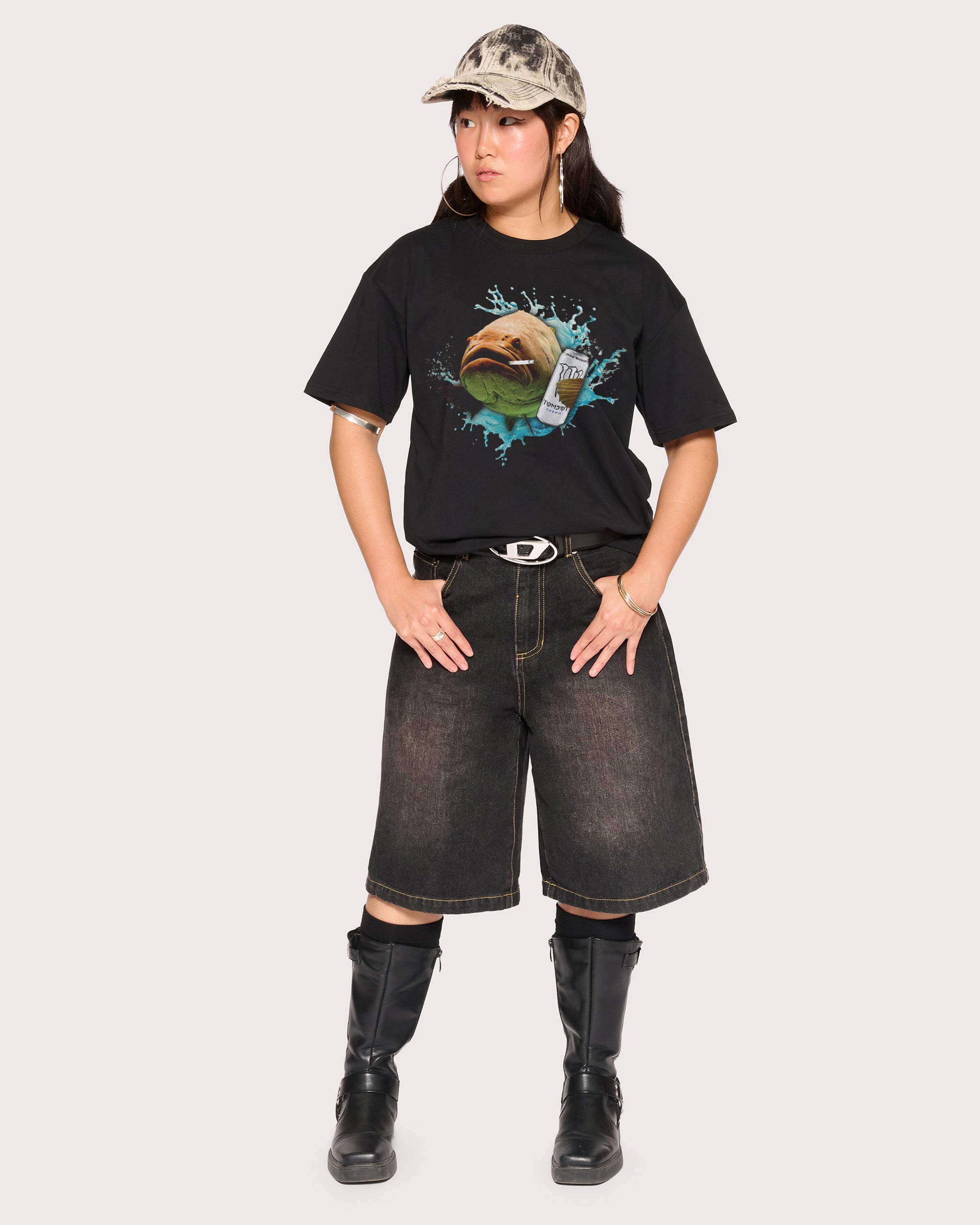 Monster Fish Black T-Shirt
