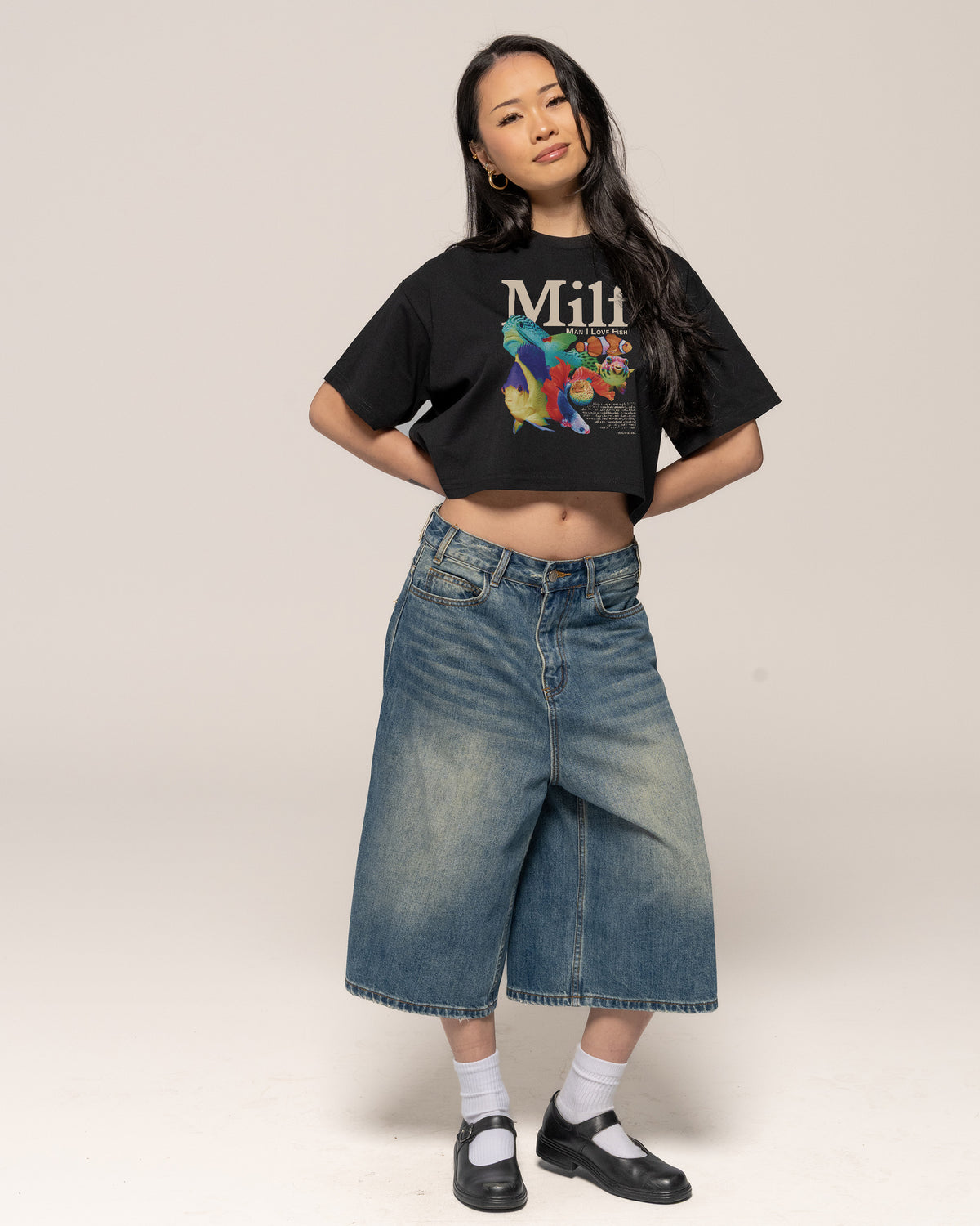 Man I Love Fish Crop Tee