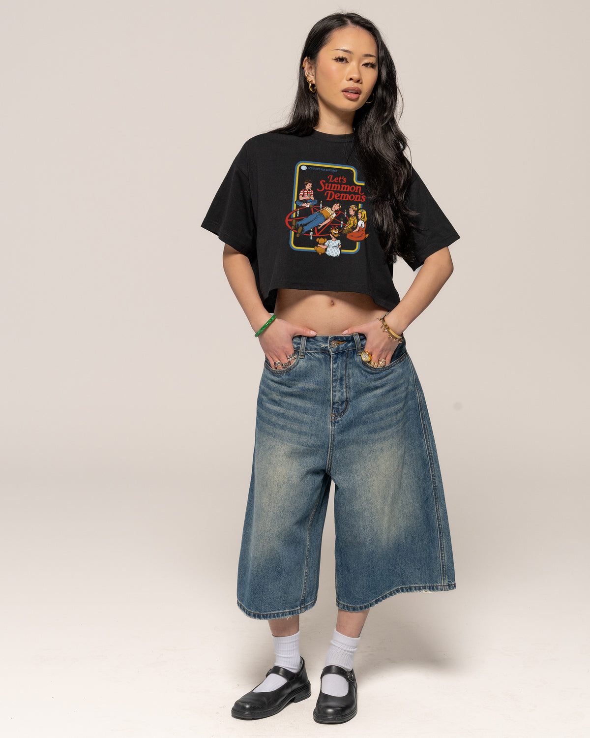 Let's Summon Demons Crop Tee