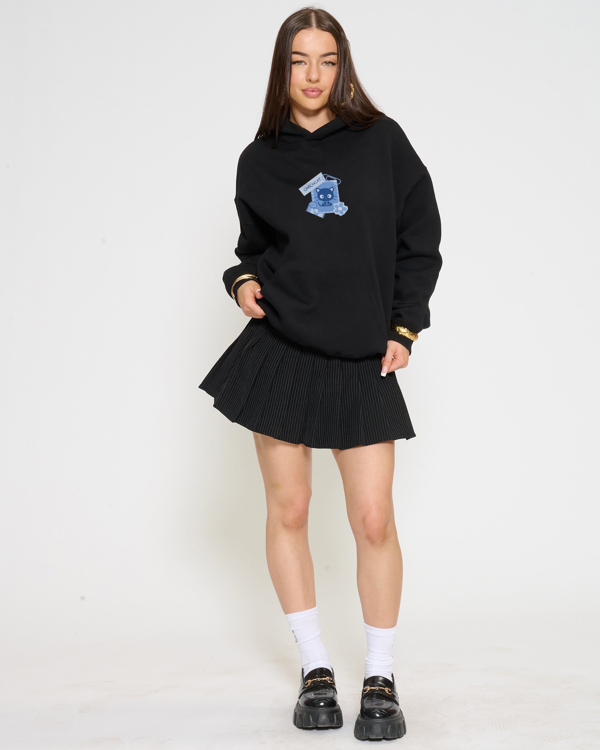 Chococat Scrapbook Hoodie Official Hello Kitty and Friends collab Threadheads
