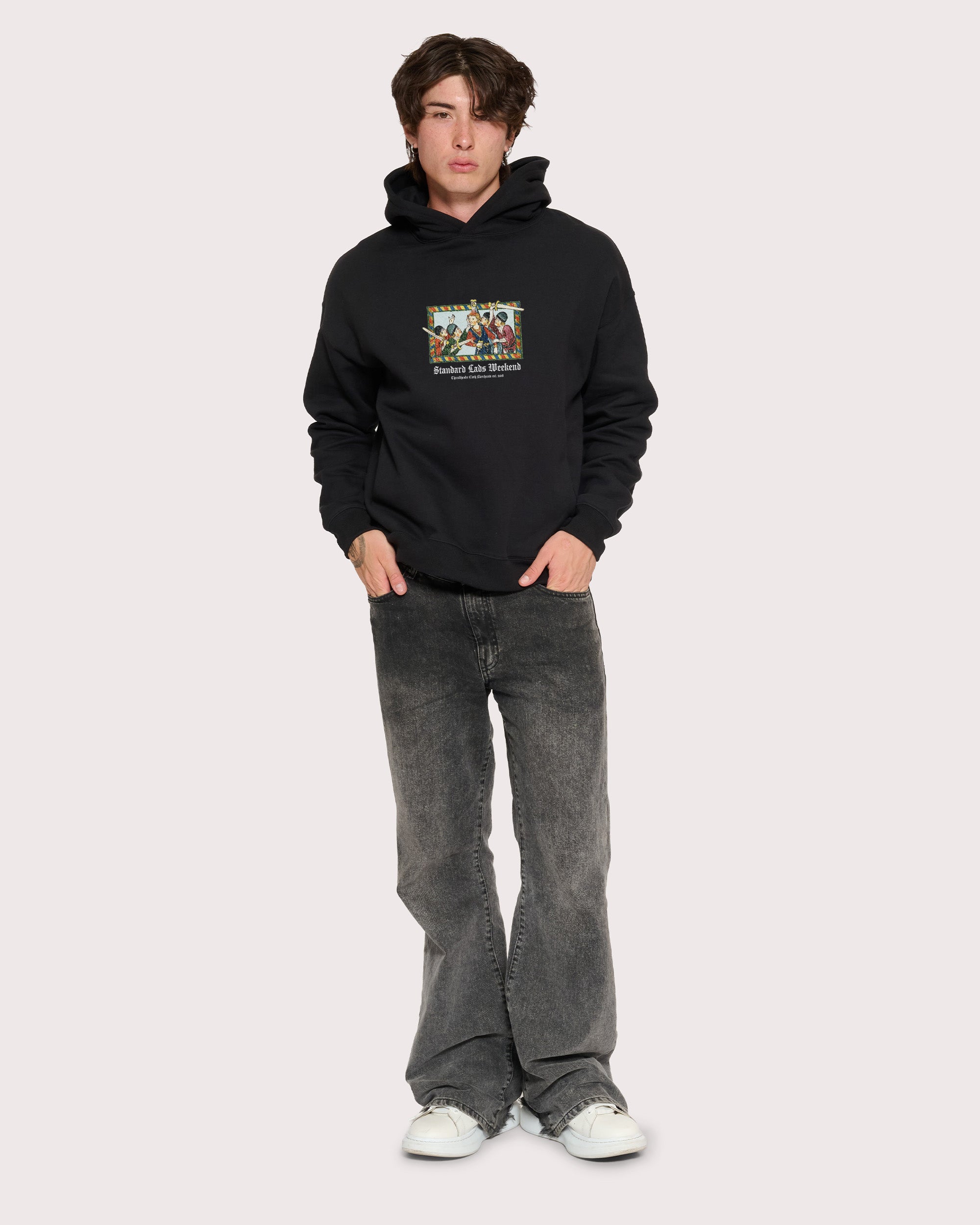 Standard Lads Weekend Black Hoodie