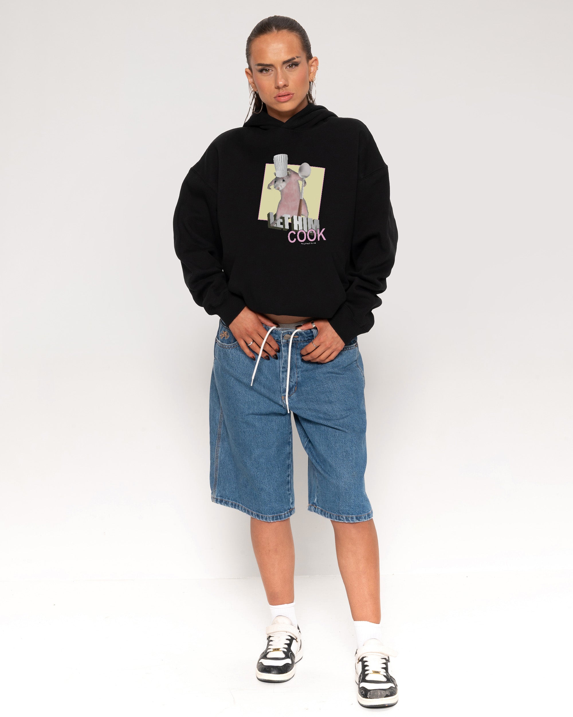Let Him Cook Black Hoodie