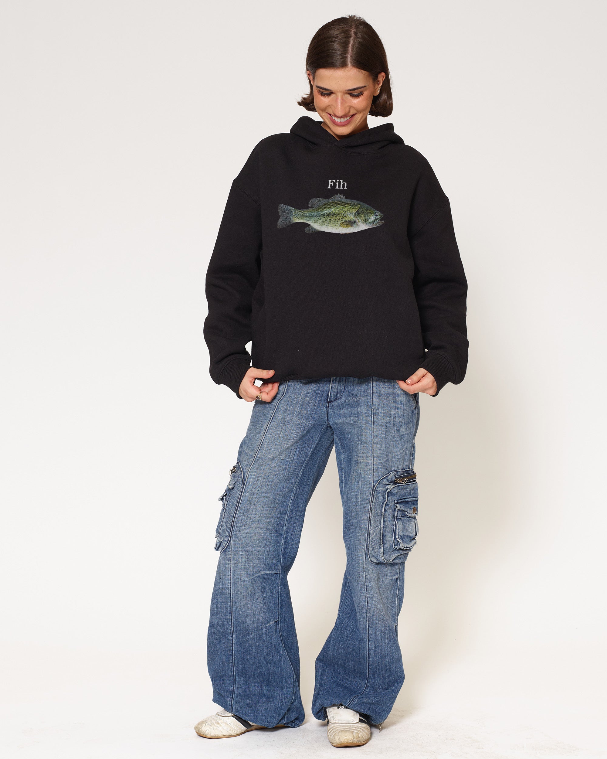 Fih Black Hoodie