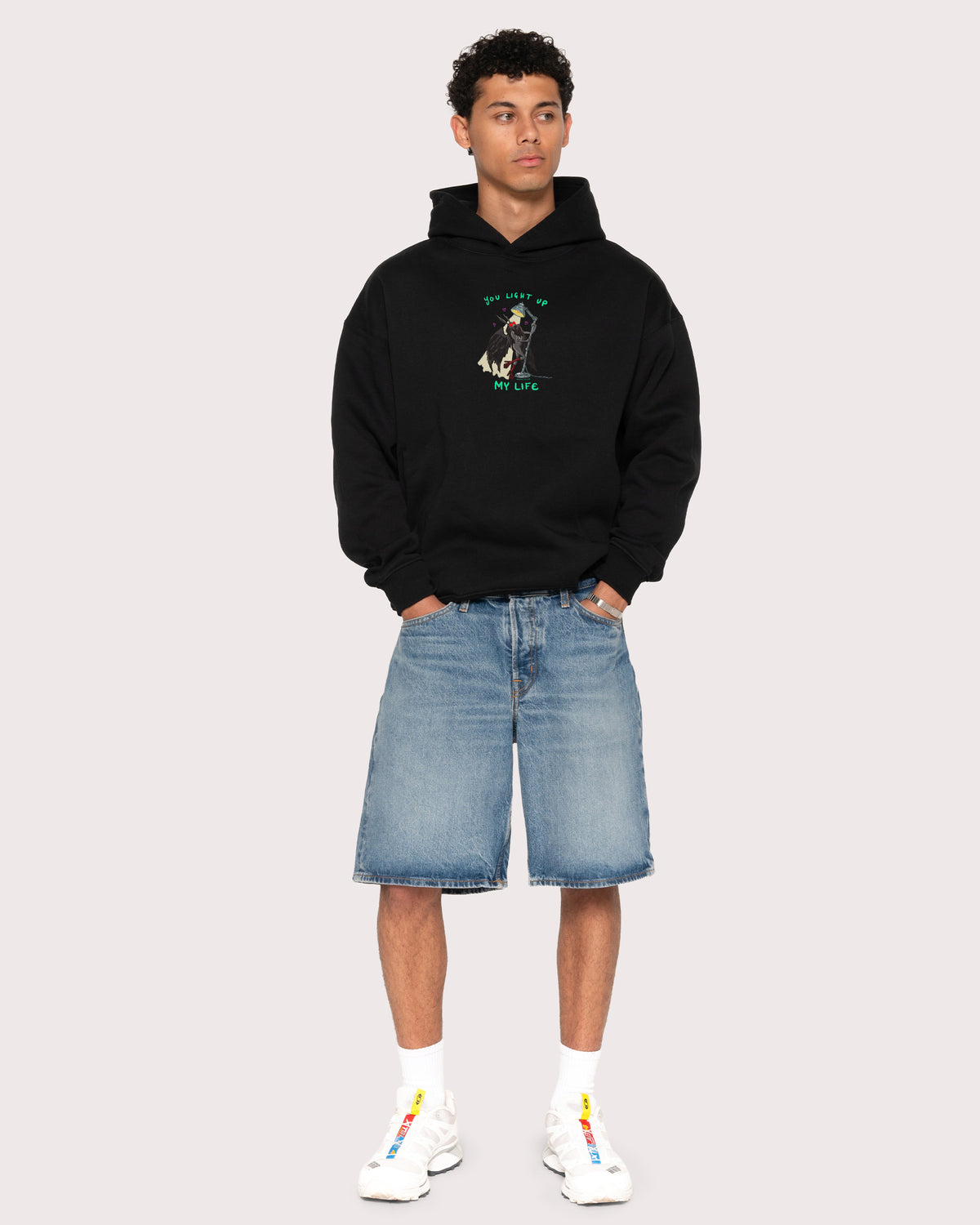 You Light Up My Life Black Hoodie