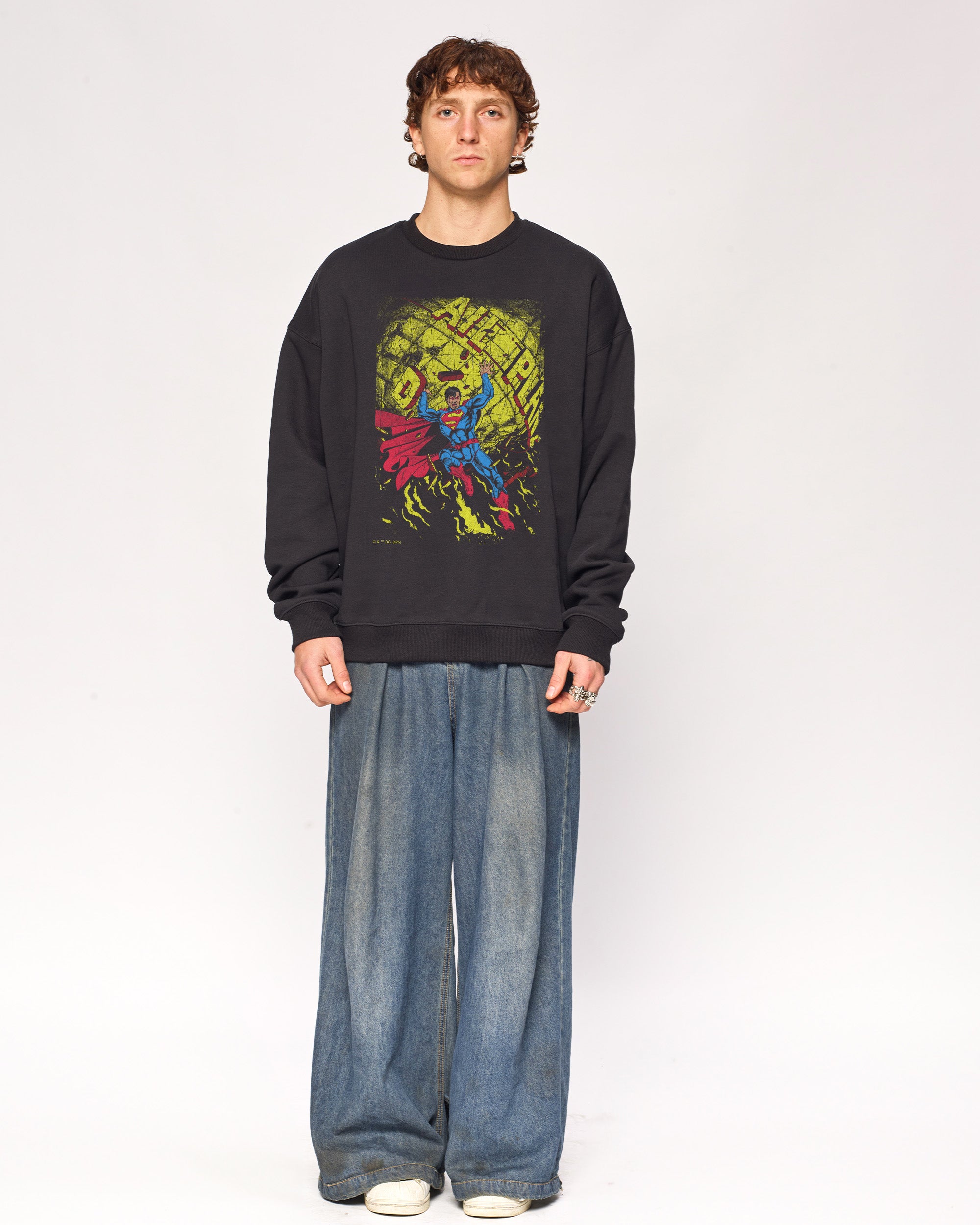 Superman Fire Sweatshirt