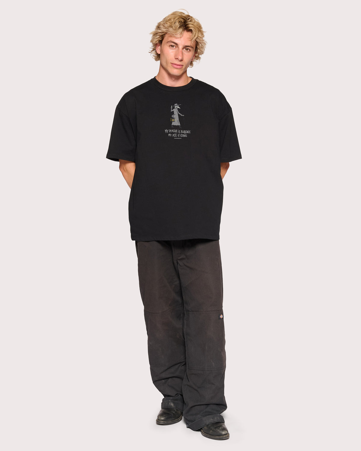 Lore Is Iconic Black Oversized Tee