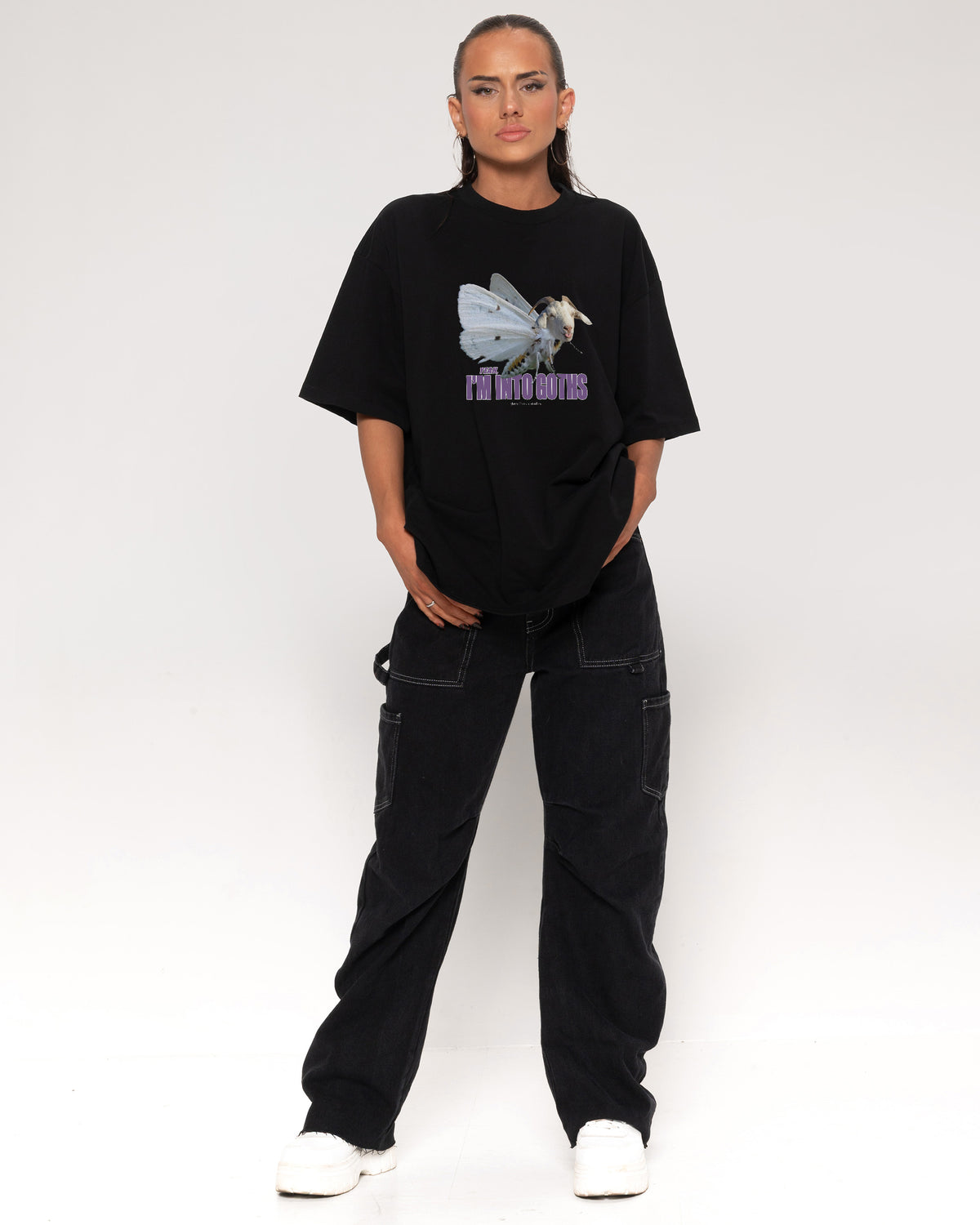 I’m Into Goths Black Oversized Tee