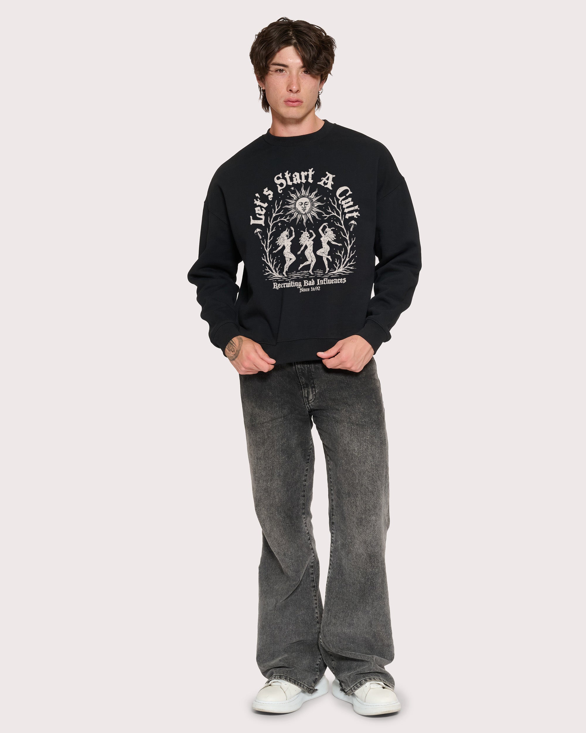 Let's Start a Cult Black Sweatshirt