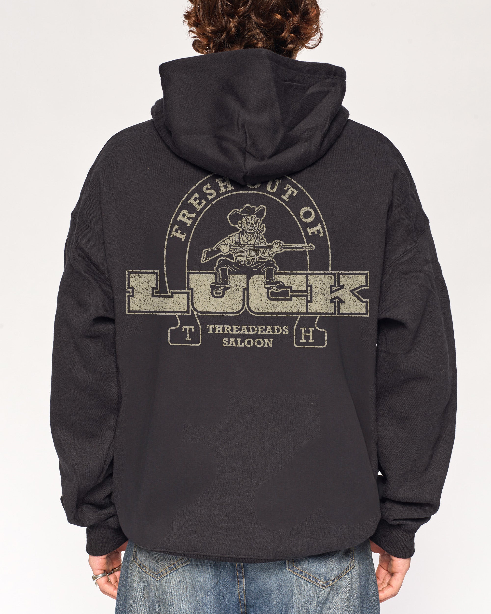 Fresh Out of Luck Black Hoodie
