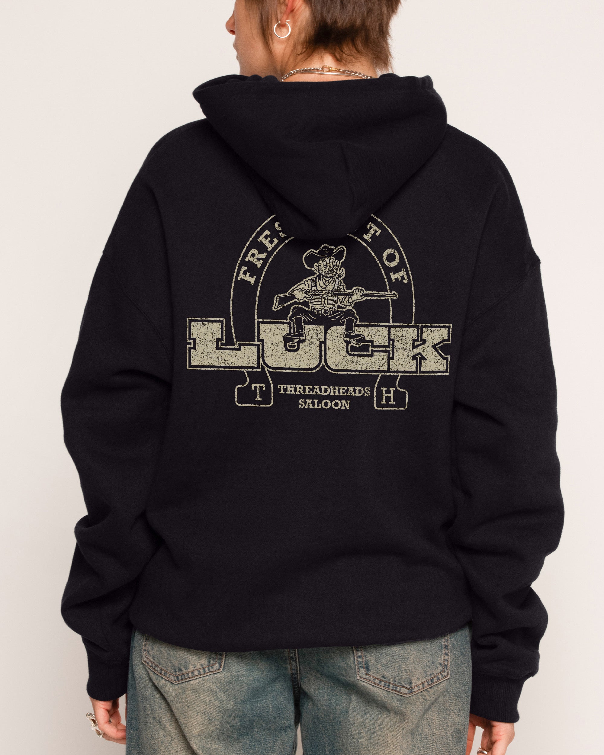Fresh Out of Luck Black Hoodie