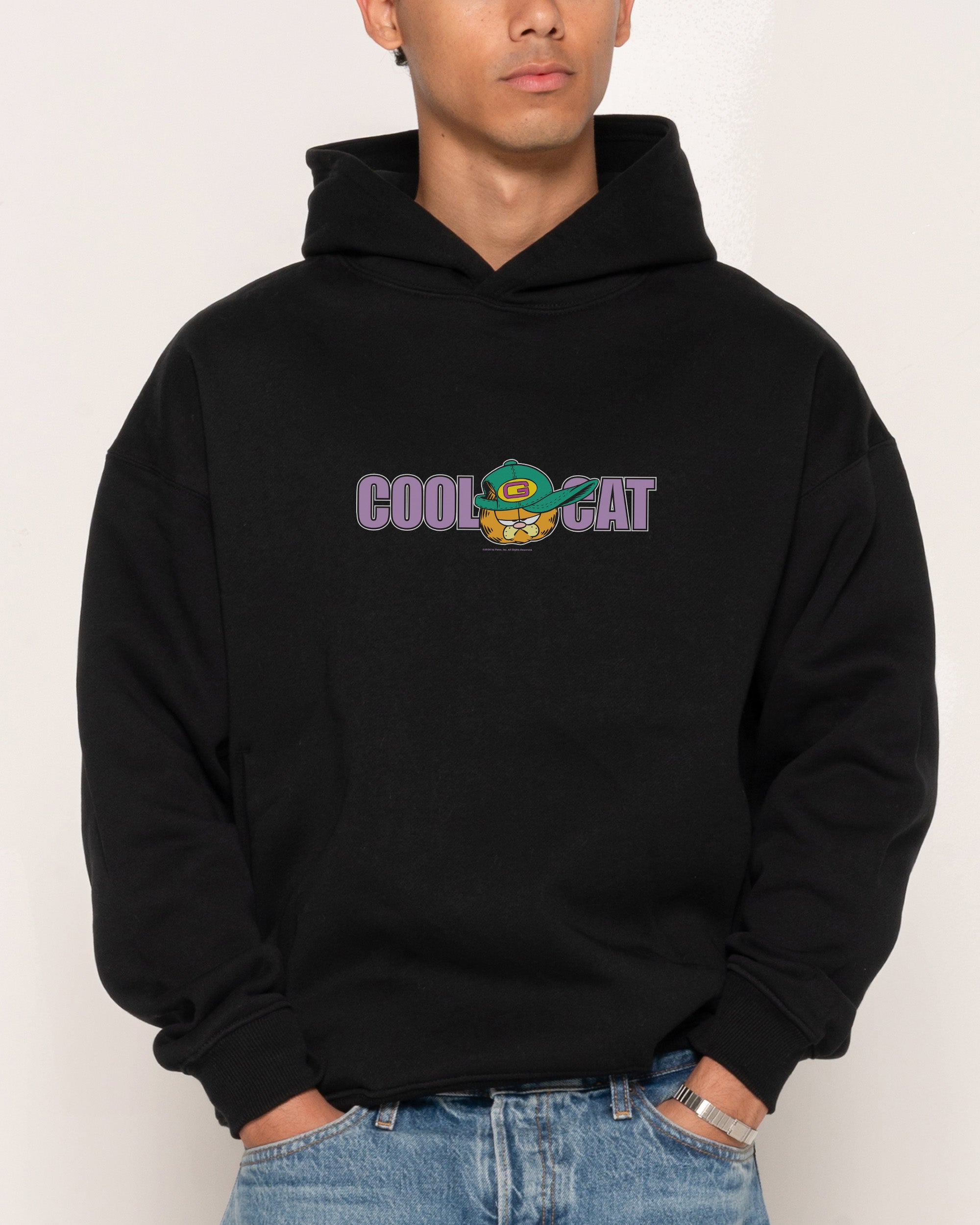 Cool Cat Black Hoodie
