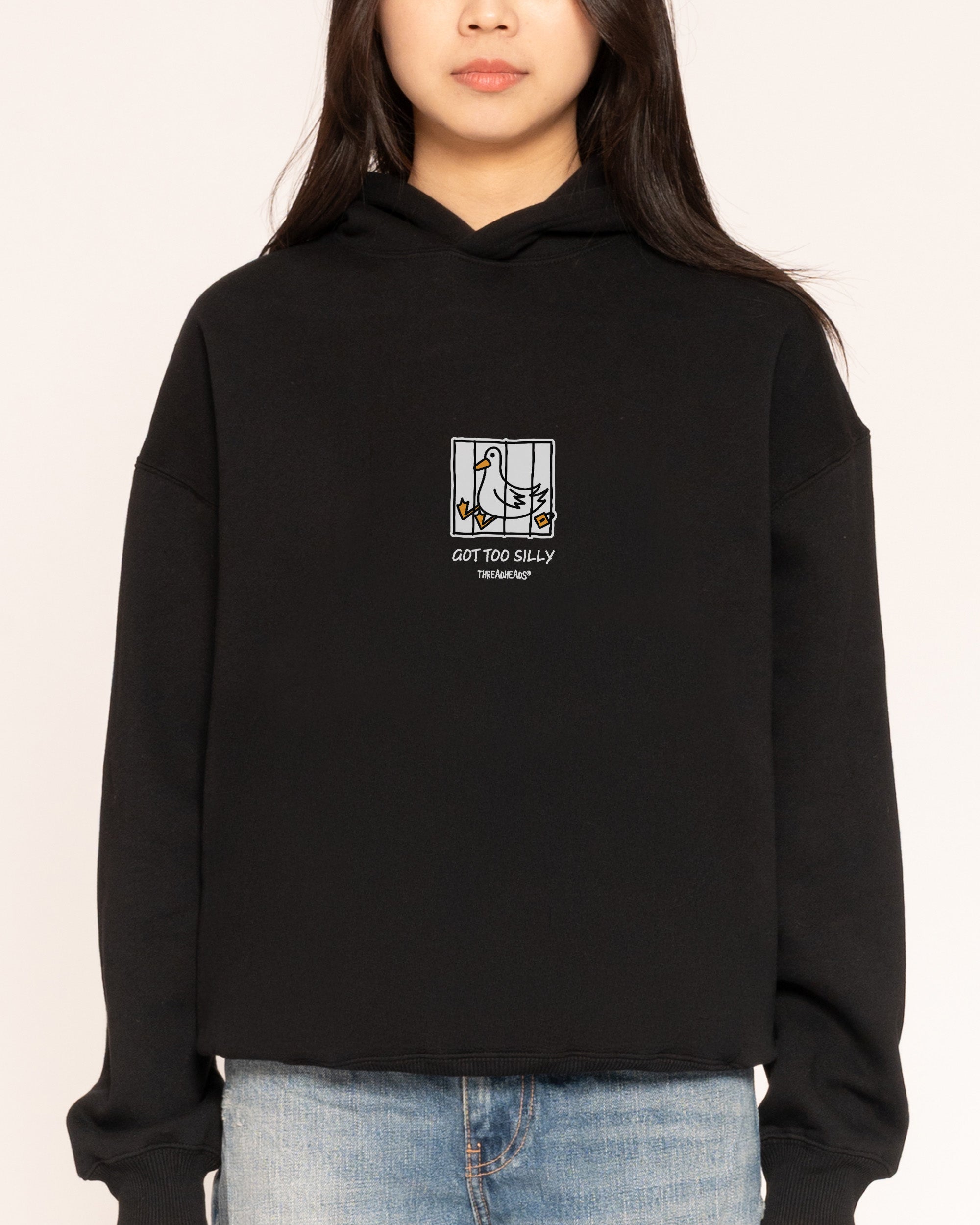 Got too Silly Black Hoodie