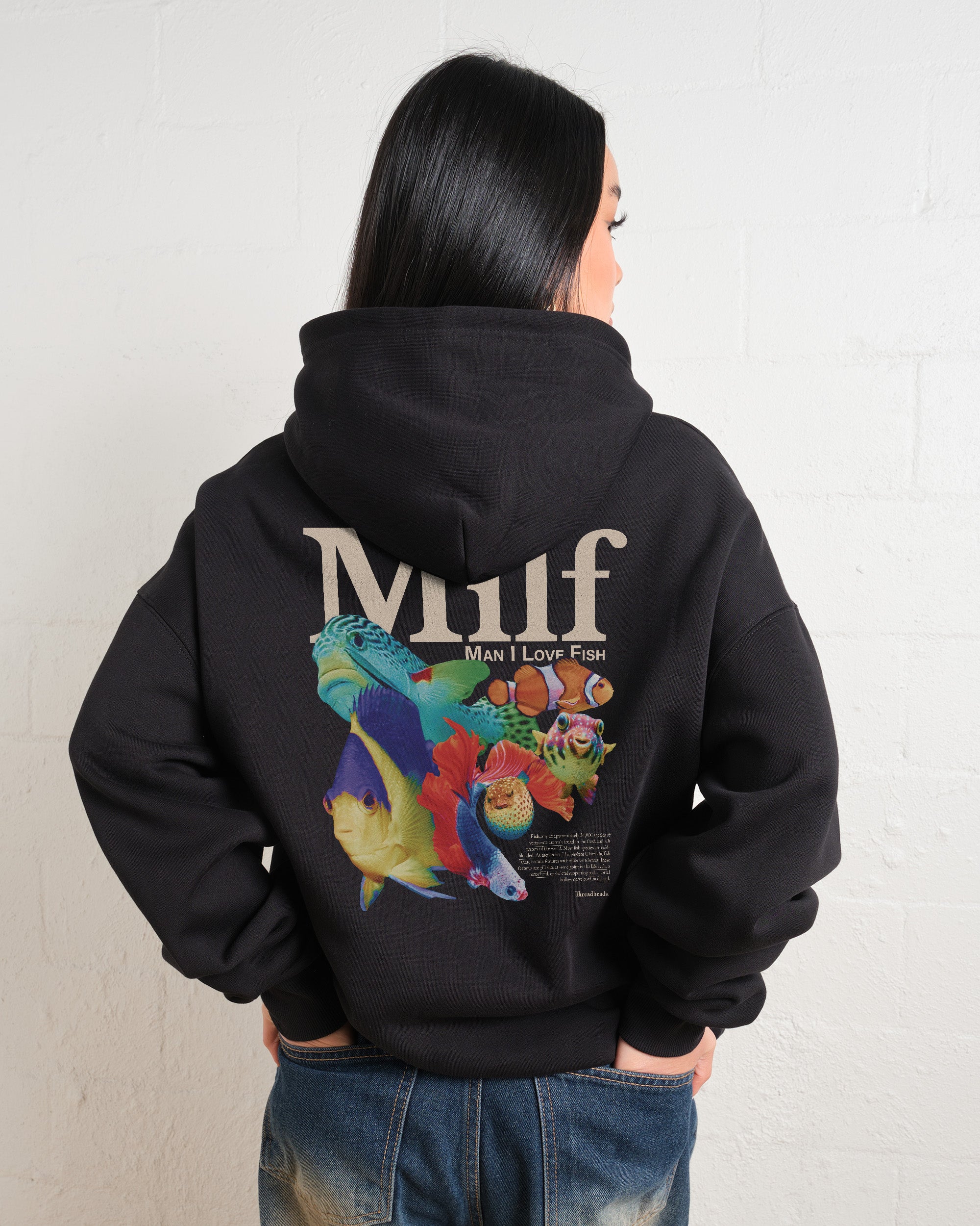 Man I Love Fish Front and Back Hoodie