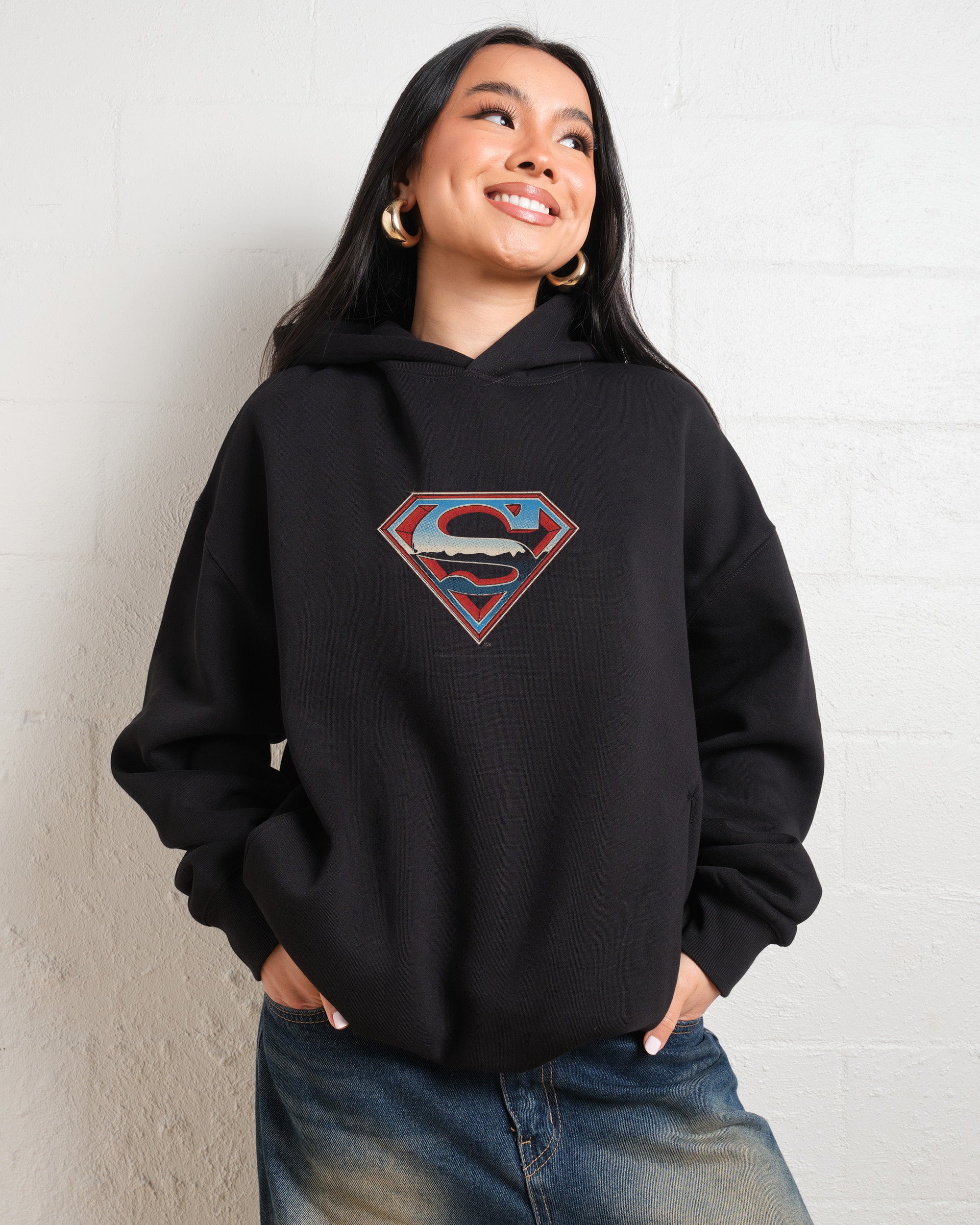 Superman Vintage Logo Hoodie Australia Online Threadheads