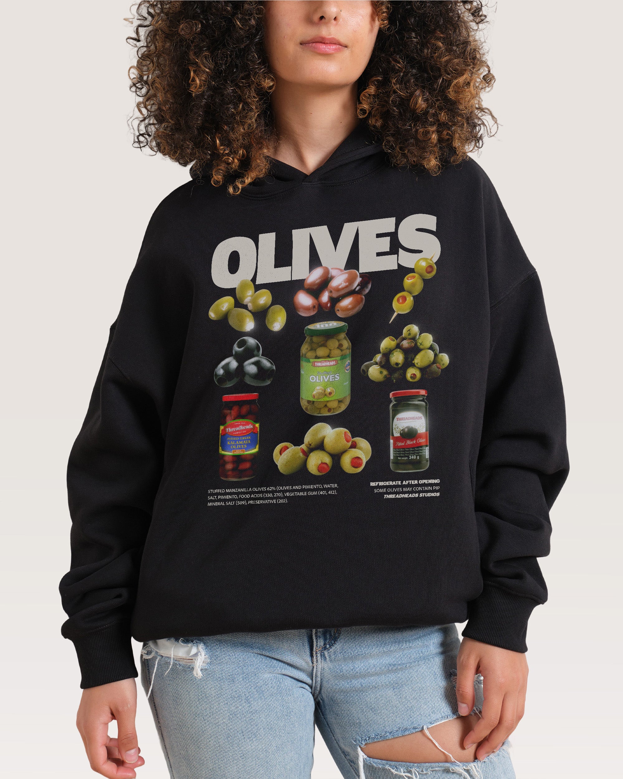 Olives Black Hoodie