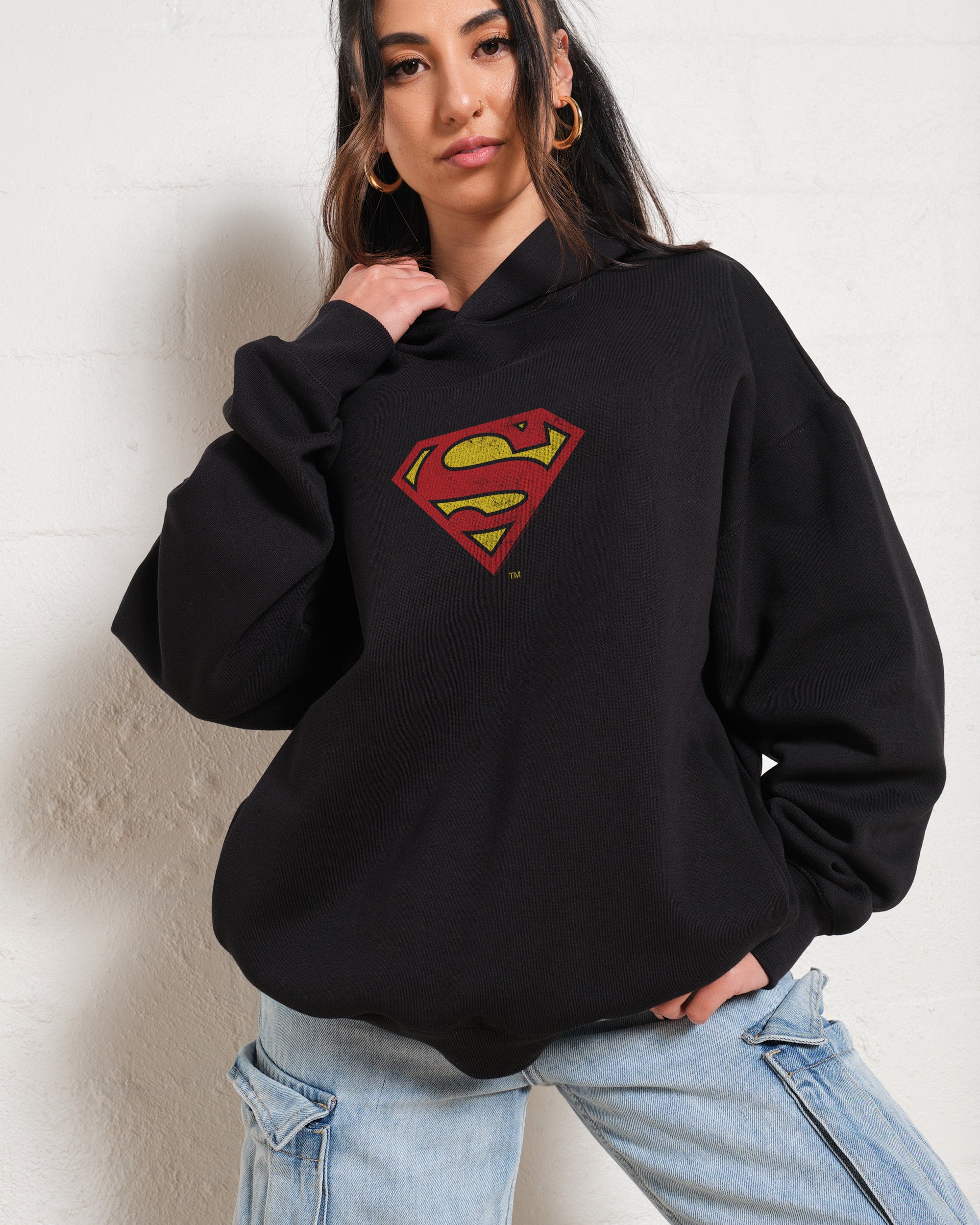 Superman Classic Logo Hoodie Australia Online Threadheads