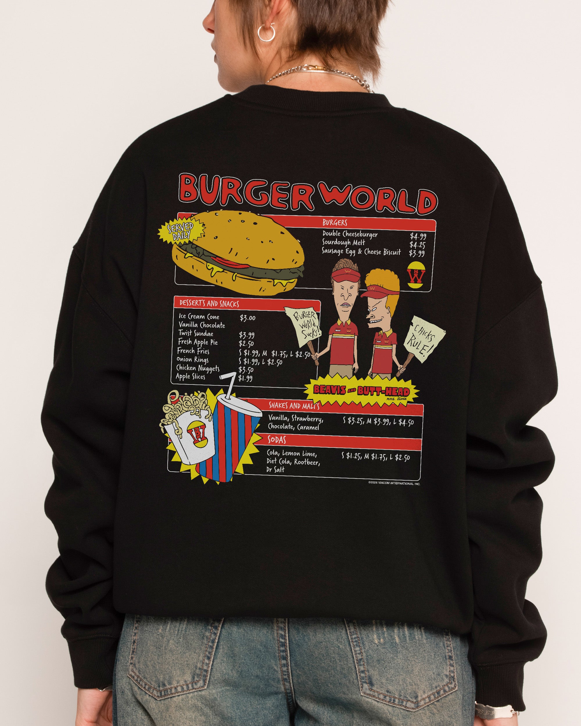 Burger World Black Sweatshirt