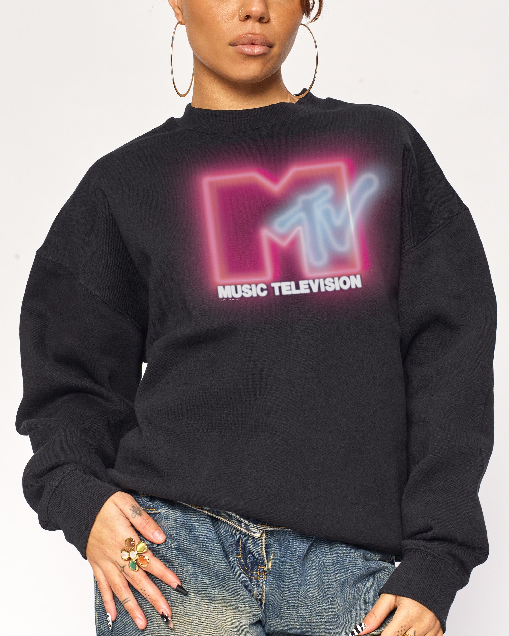 Neon MTV Logo Sweatshirt | Official MTV collab
