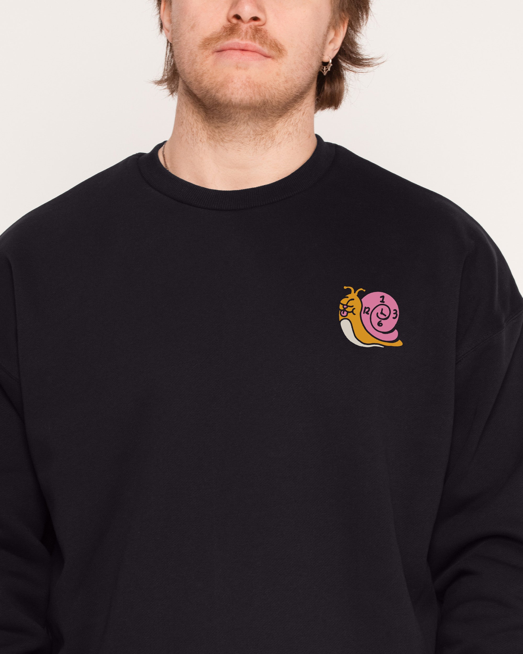 Time is on My Side Front and Back Black Sweatshirt