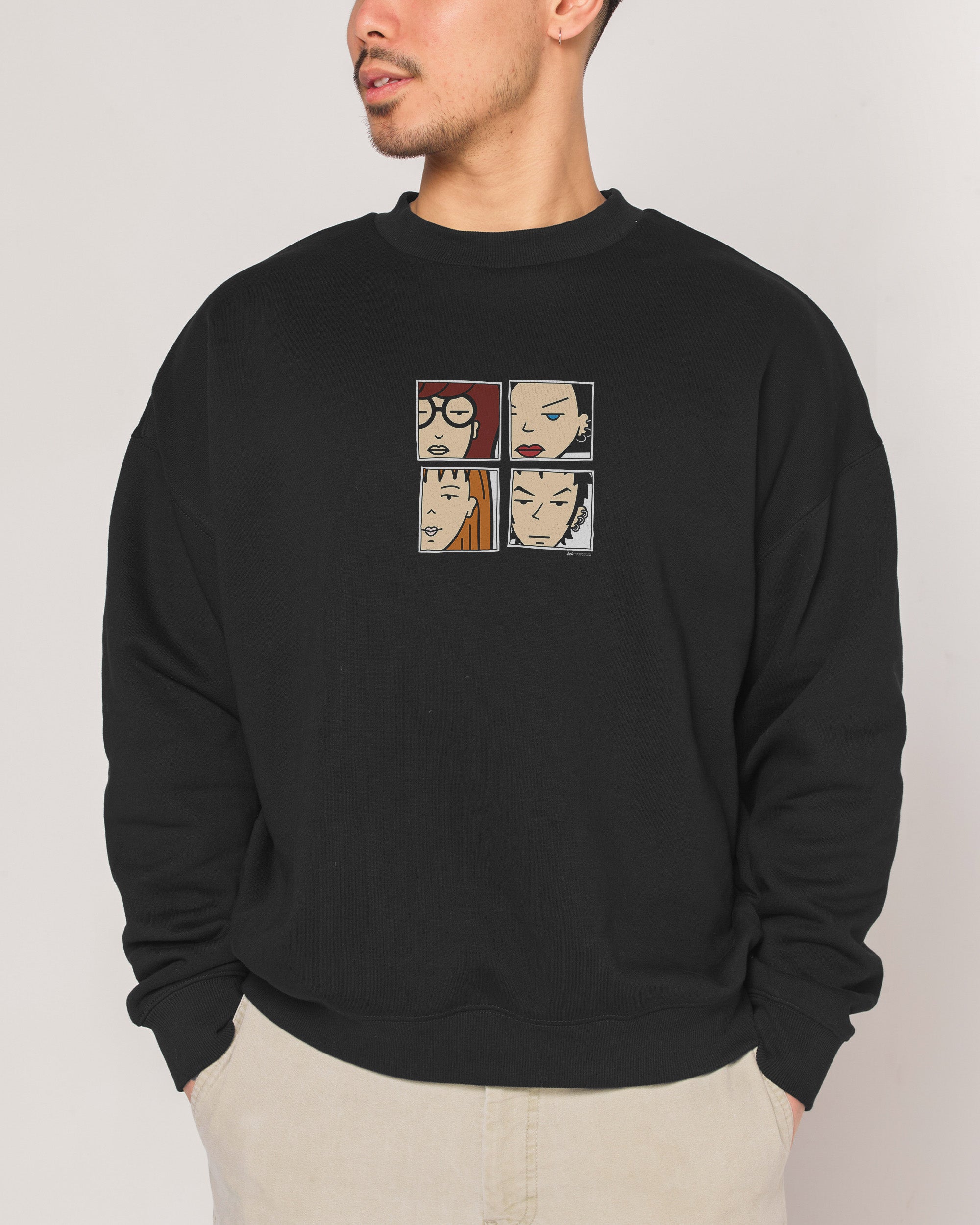 Daria Panel Black Sweatshirt