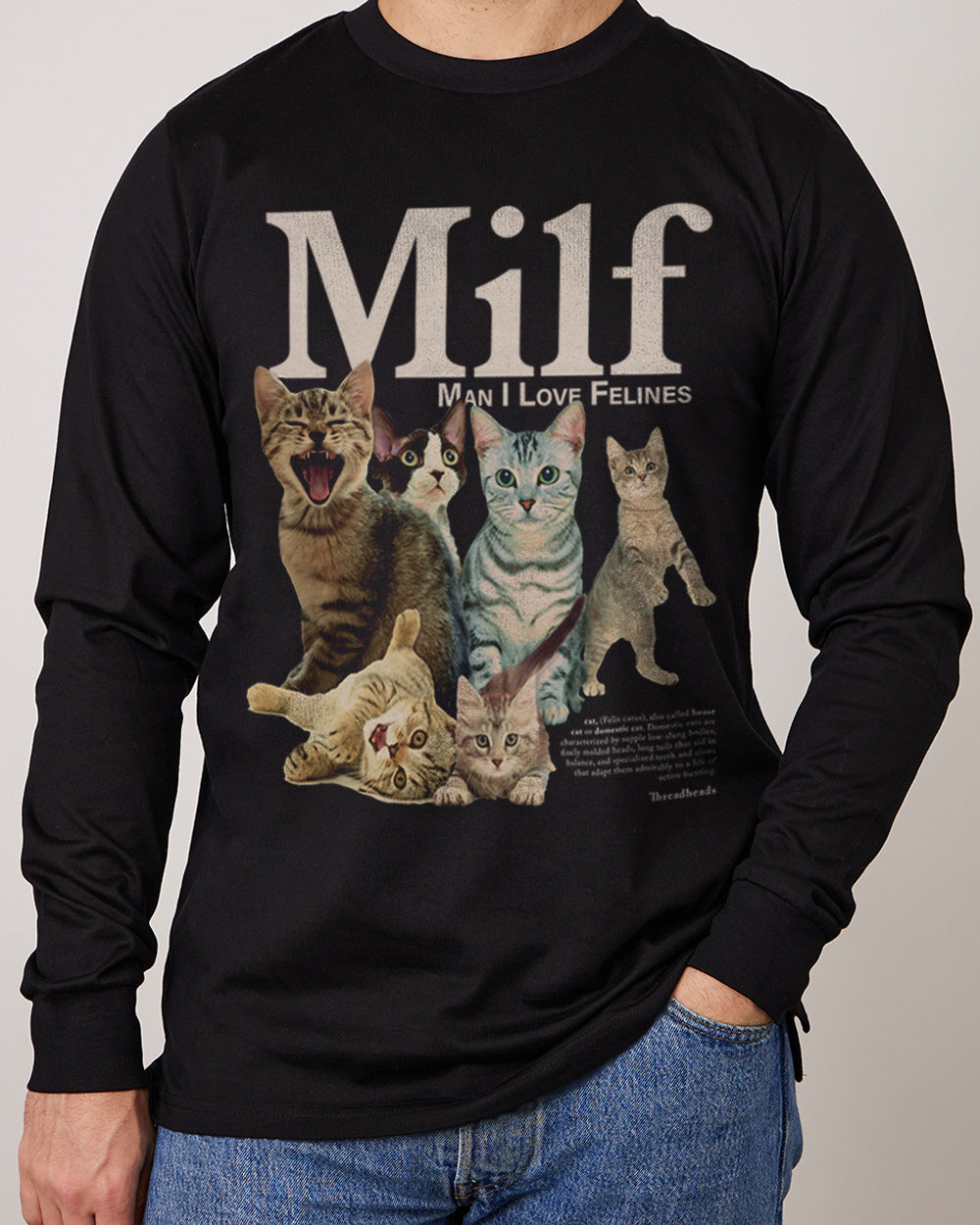 Man I Love Felines Long Sleeve Australia Online