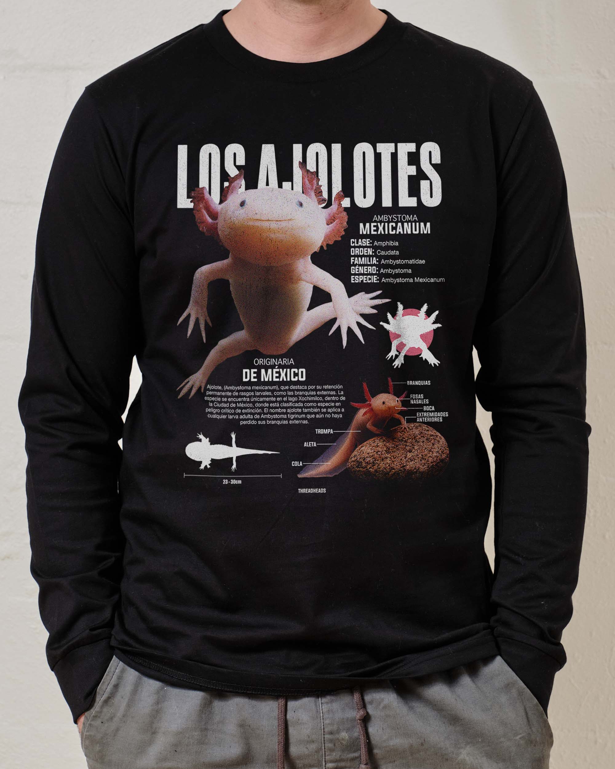 Los Ajolotes Long Sleeve Australia Online Black