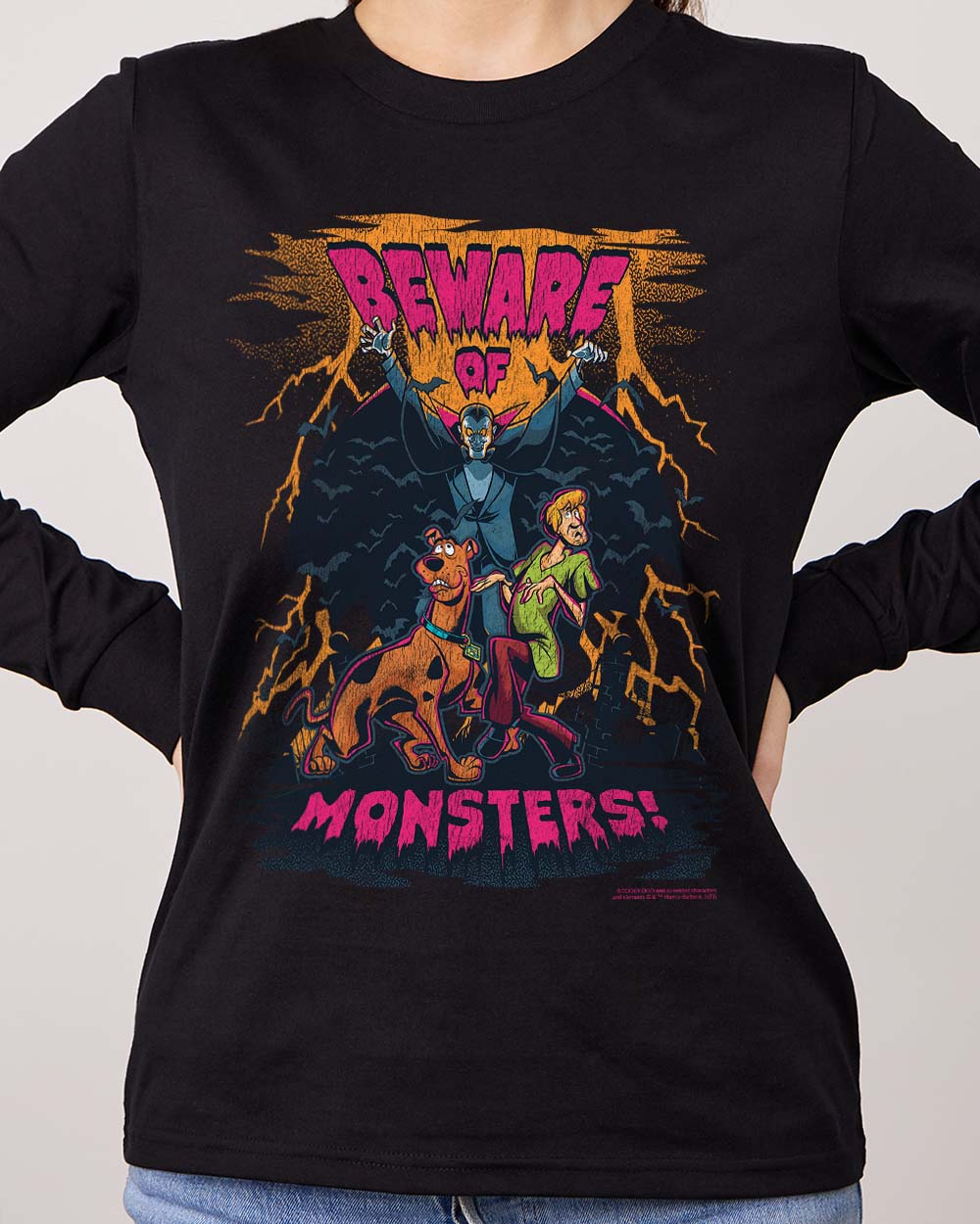 Beware of Monsters Long Sleeve Australia Online Black