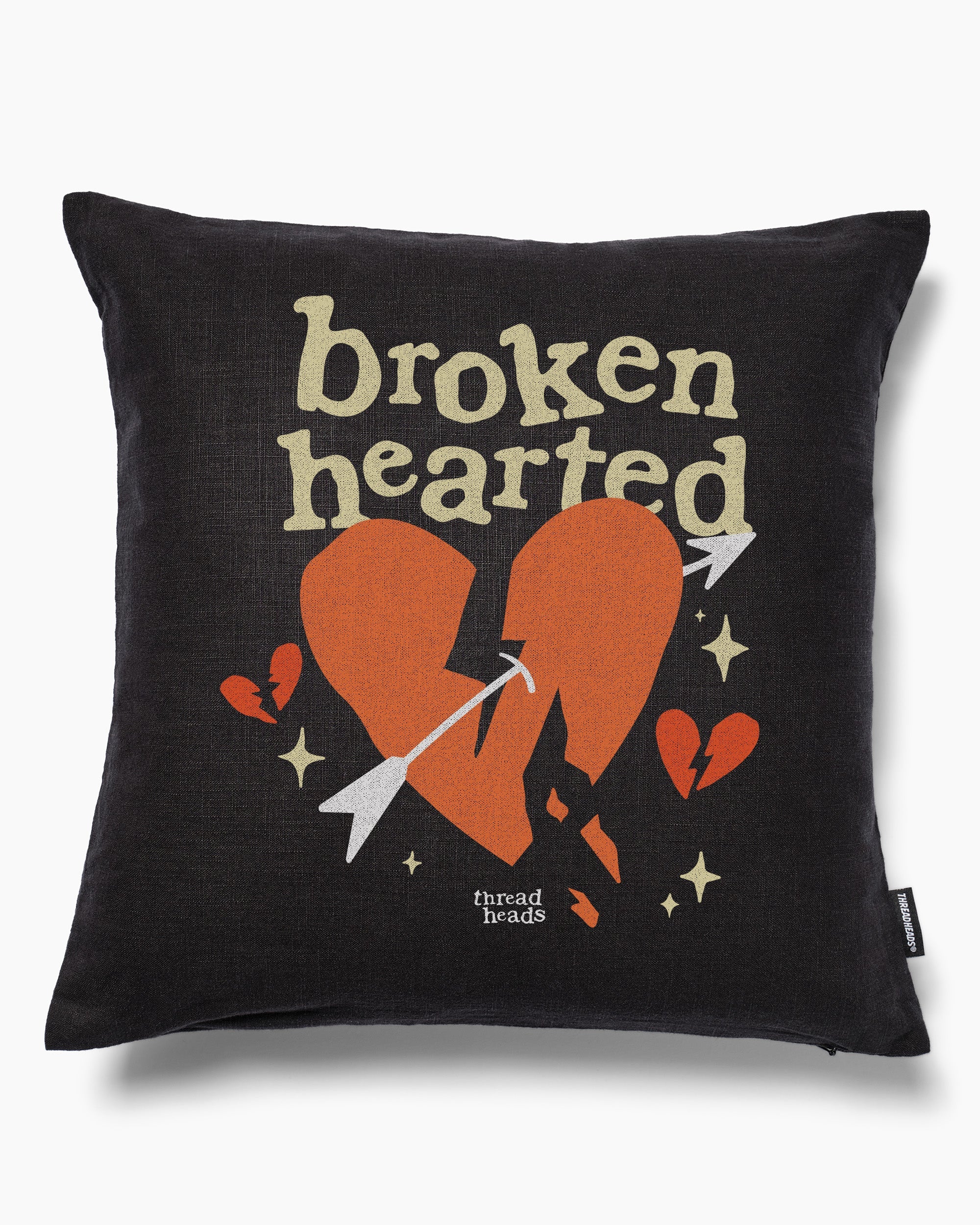Broken Hearted Cushion Australia Online Black