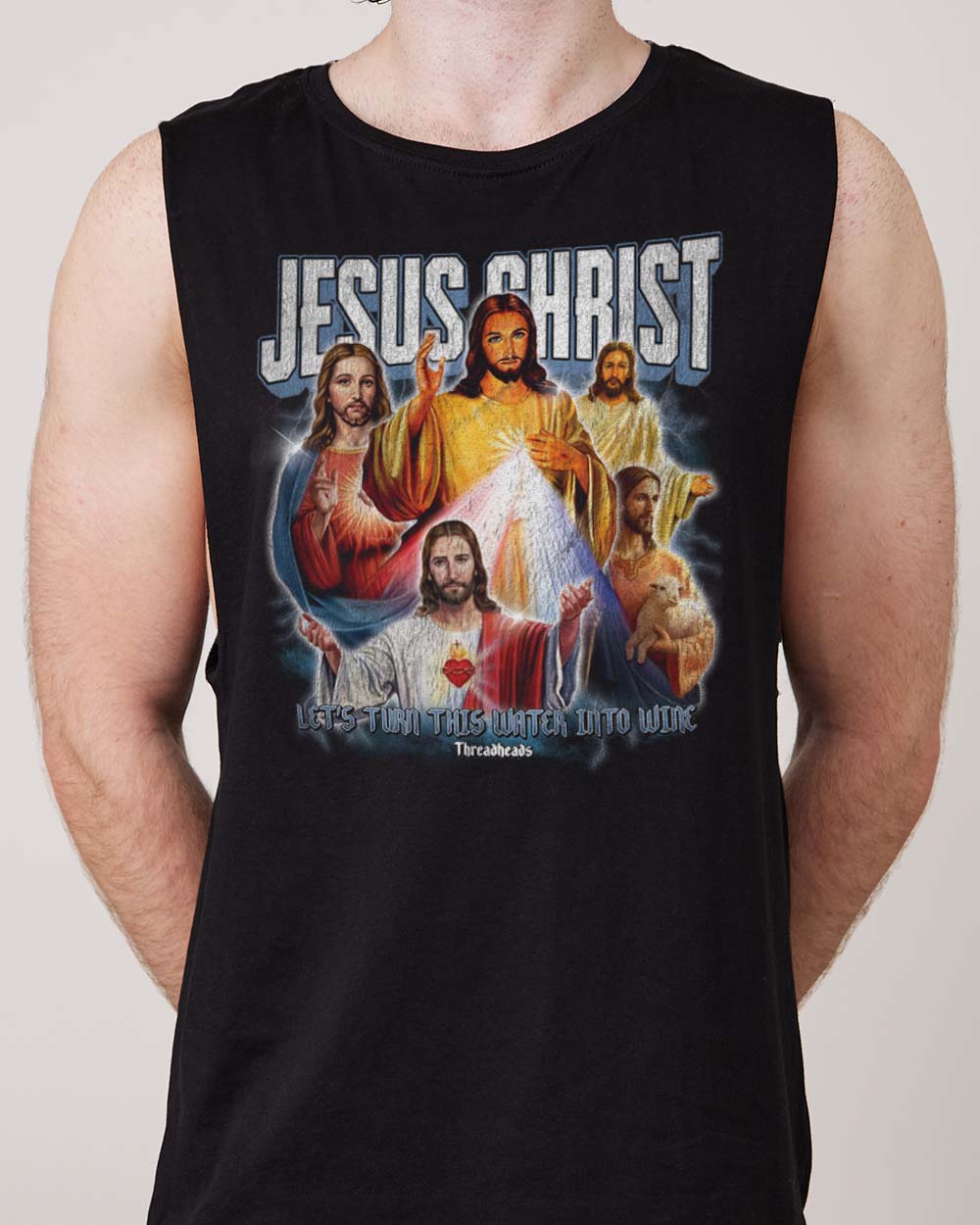 Jesus Christ Tank Australia Online #colour_black