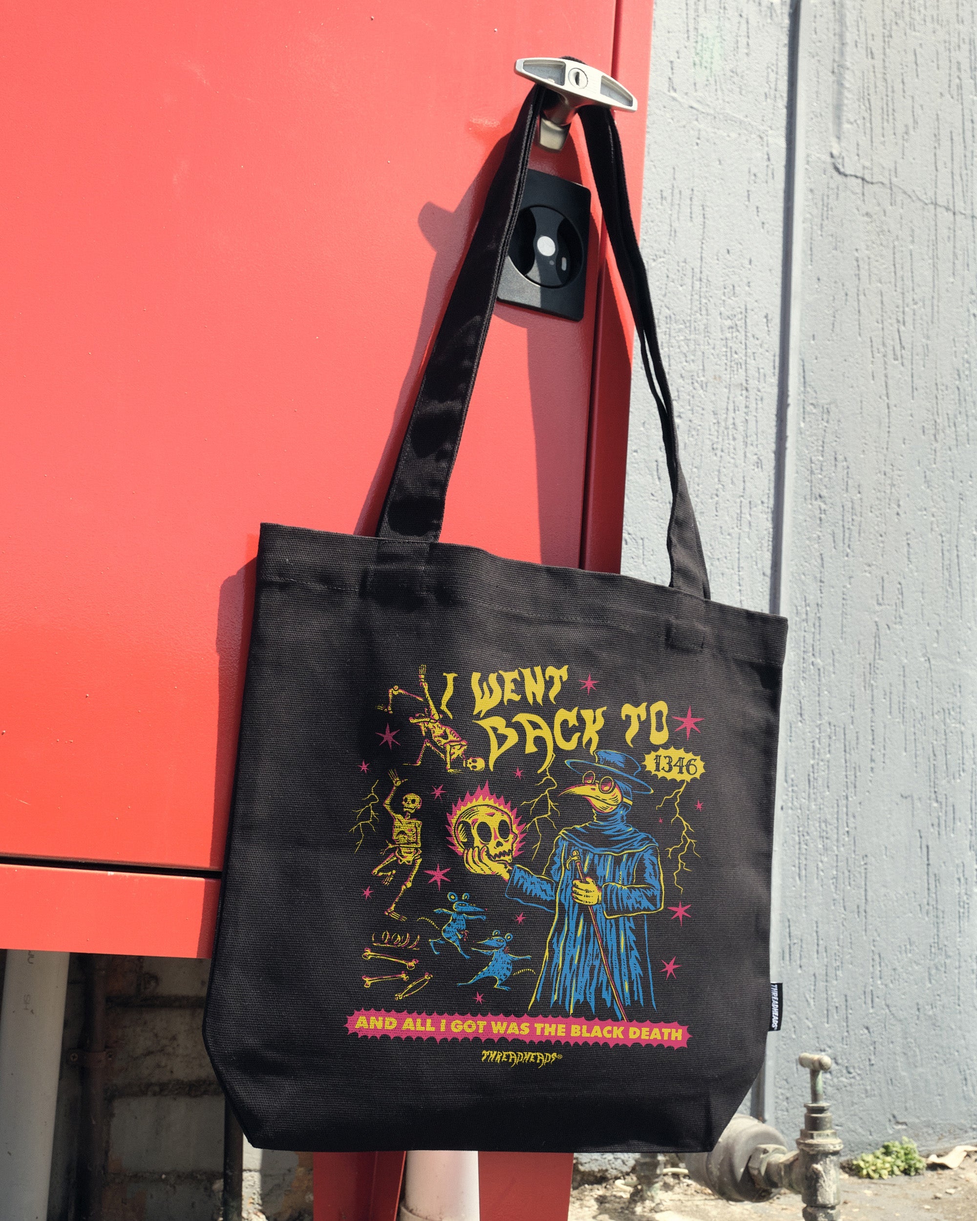 Black Death Tote Bag Australia Online Black