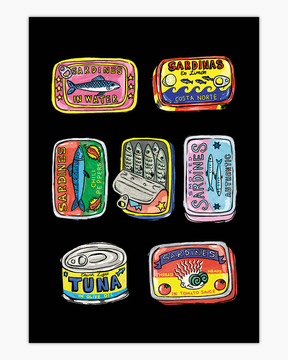 Canned Goods Art Print
