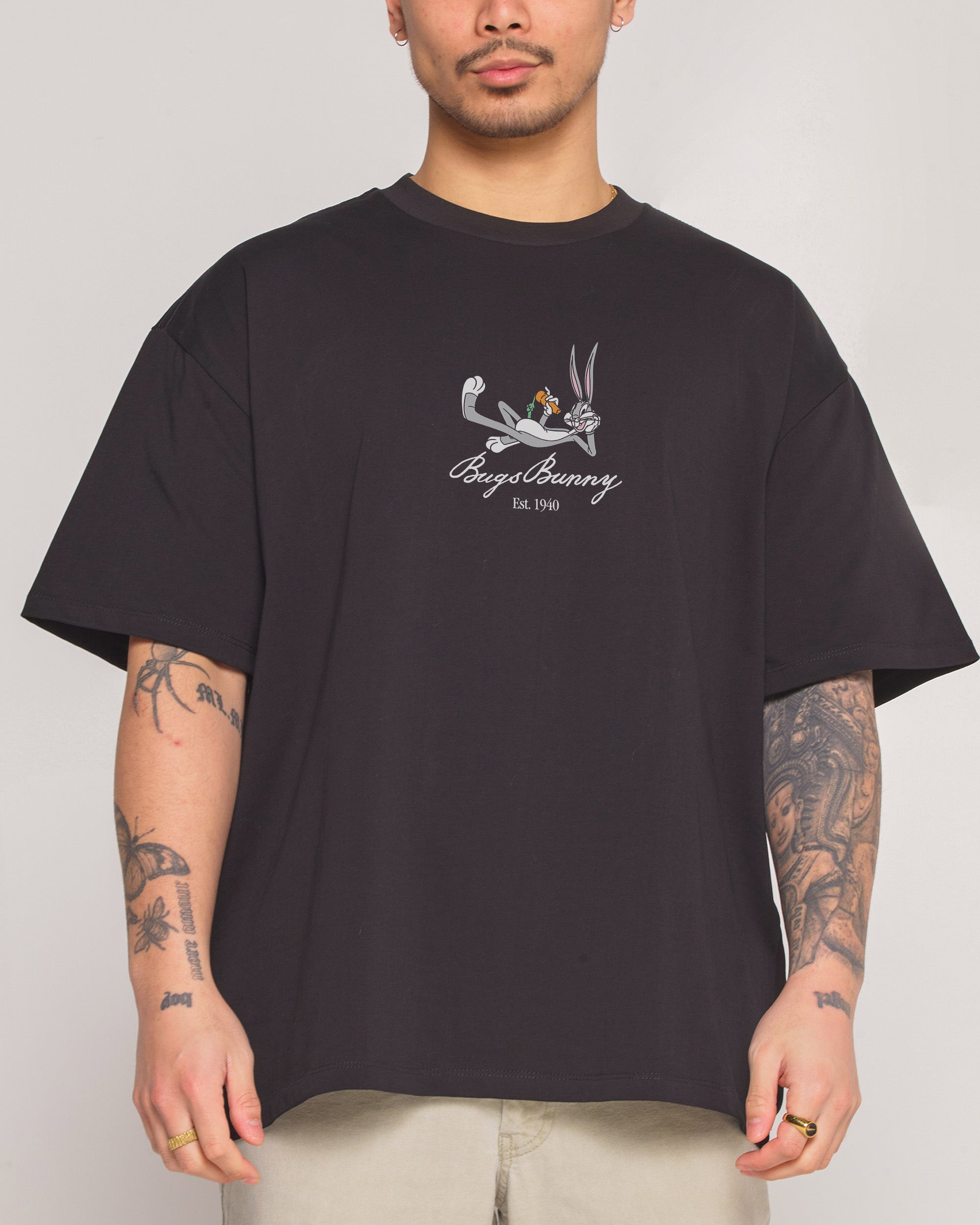 Bugs Bunny Book Crash Oversized Tee Australia Threadheads Online