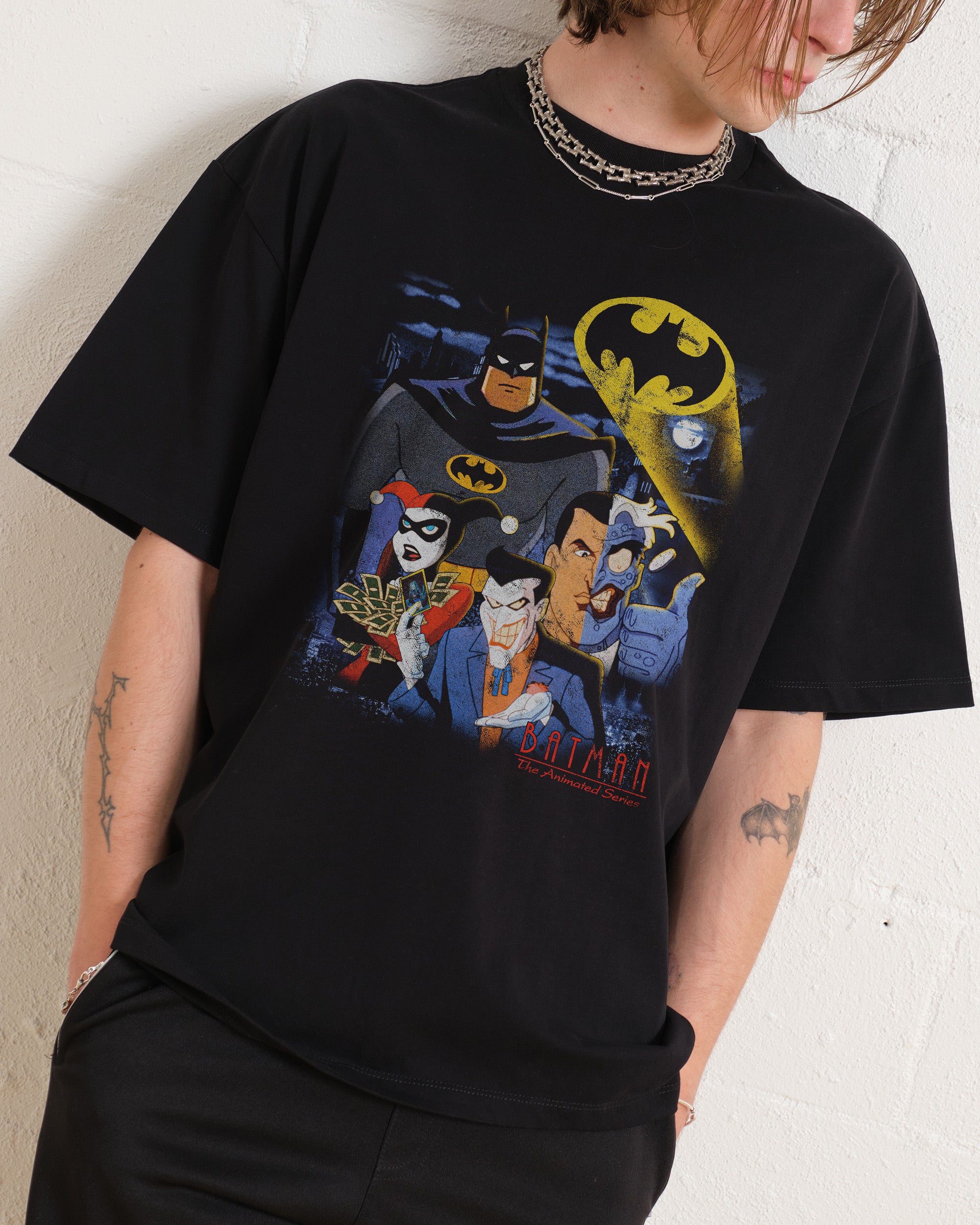 Batman The Animated Series Oversized Tee Australia Online Threadheads