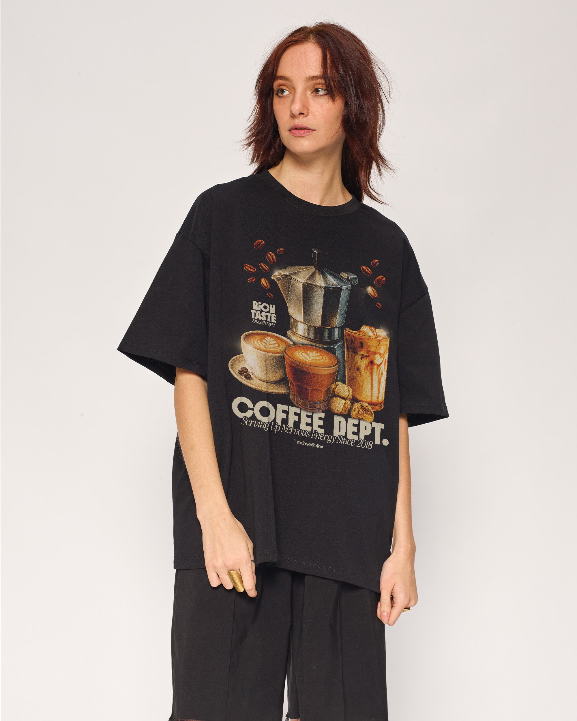 Coffee Dept Oversized Tee