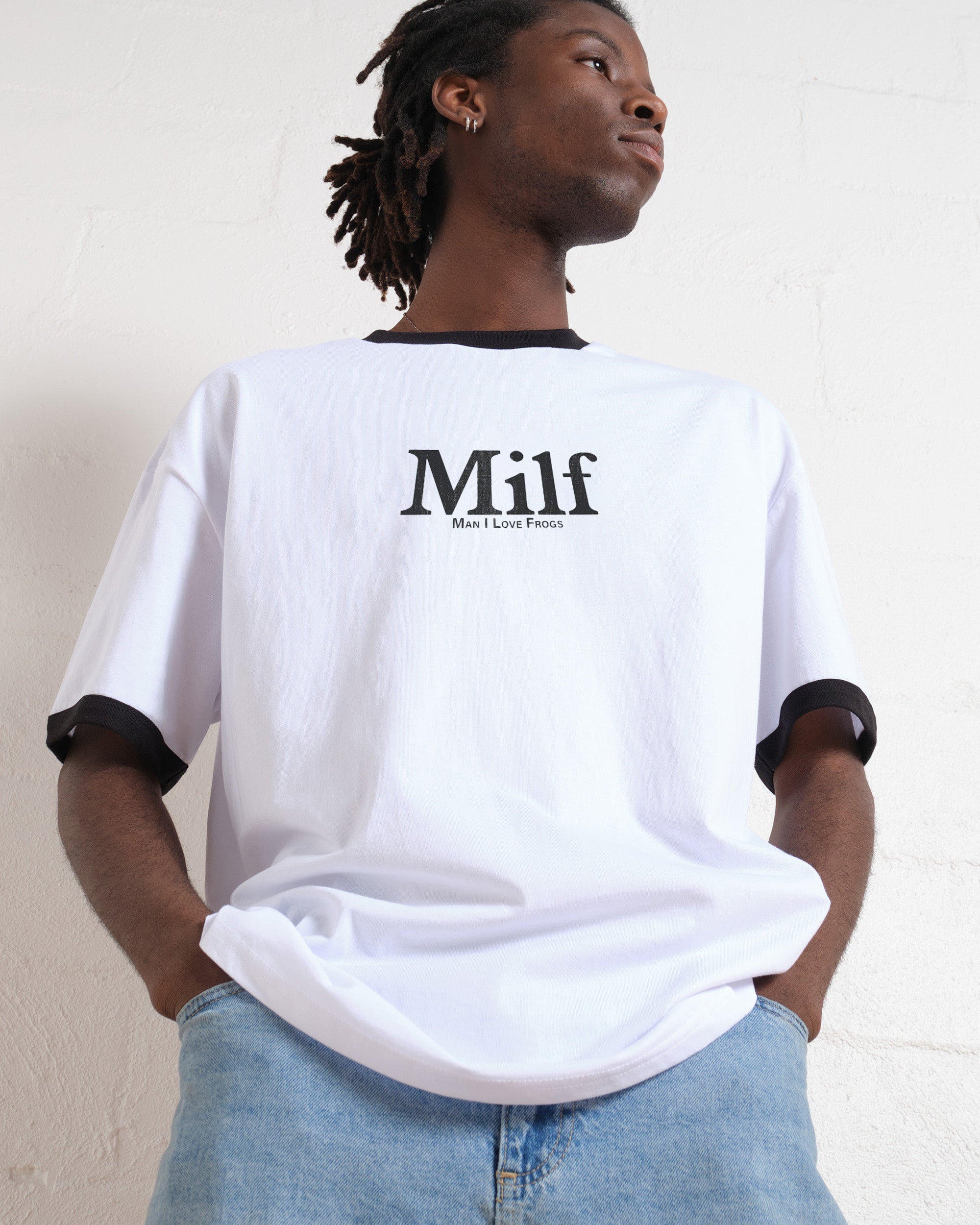 Man I Love Frogs Front and Back T-Shirt Australia Online