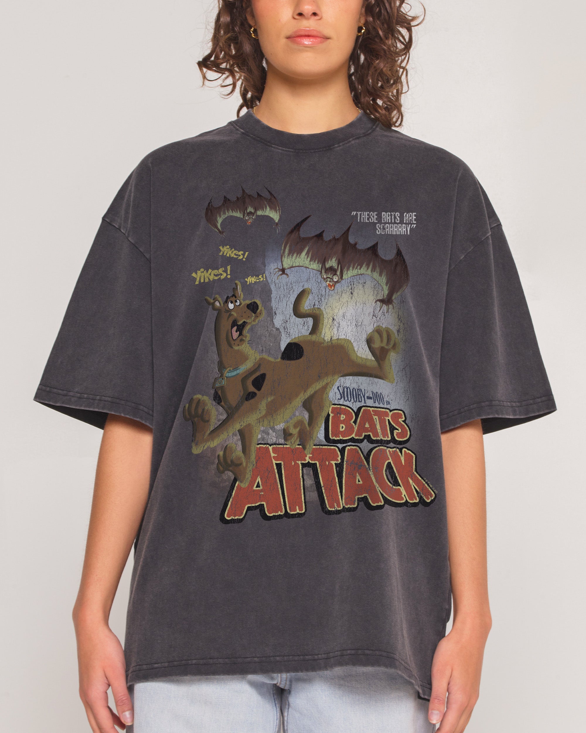Scooby-Doo Bats Attack Wash Tee Threadheads Australia Online