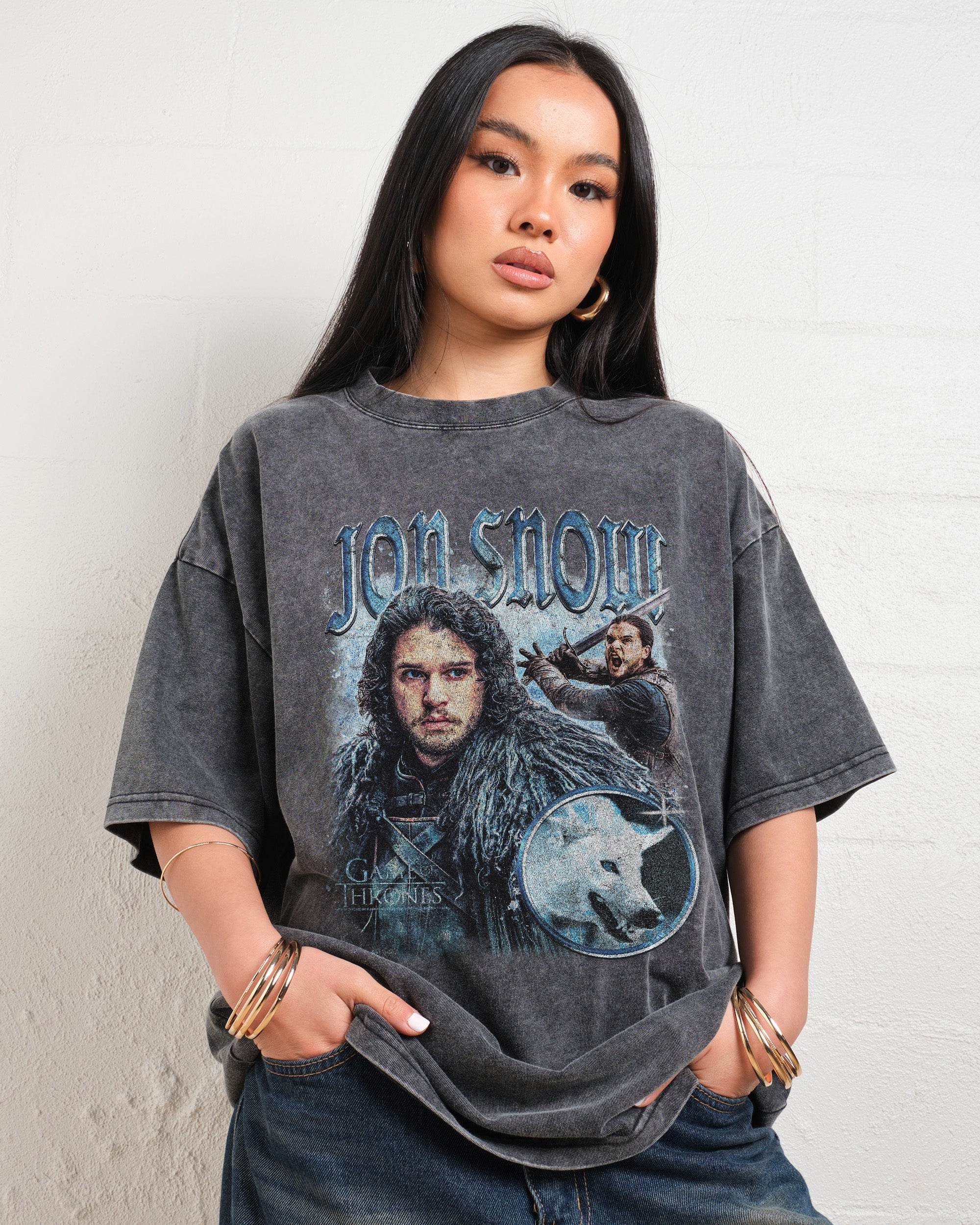 Vintage Jon Snow Oversized Tee