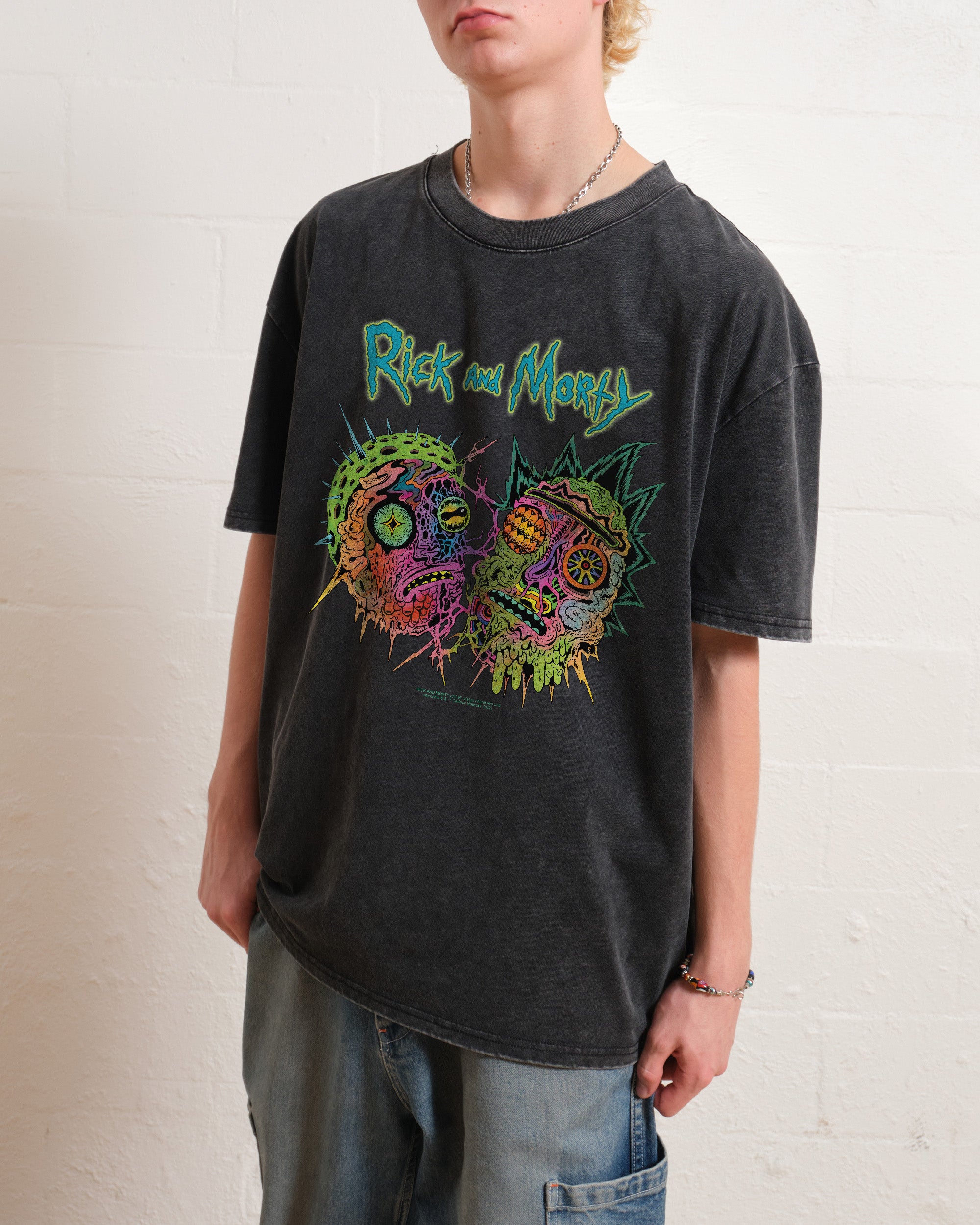 Rick and Morty Psychedelia Wash Tee Australia Online