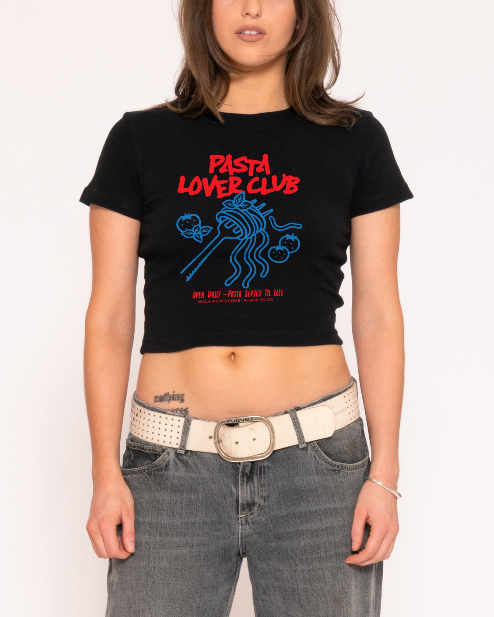 Pasta Lover Club Baby Tee Threadheads Australia Online