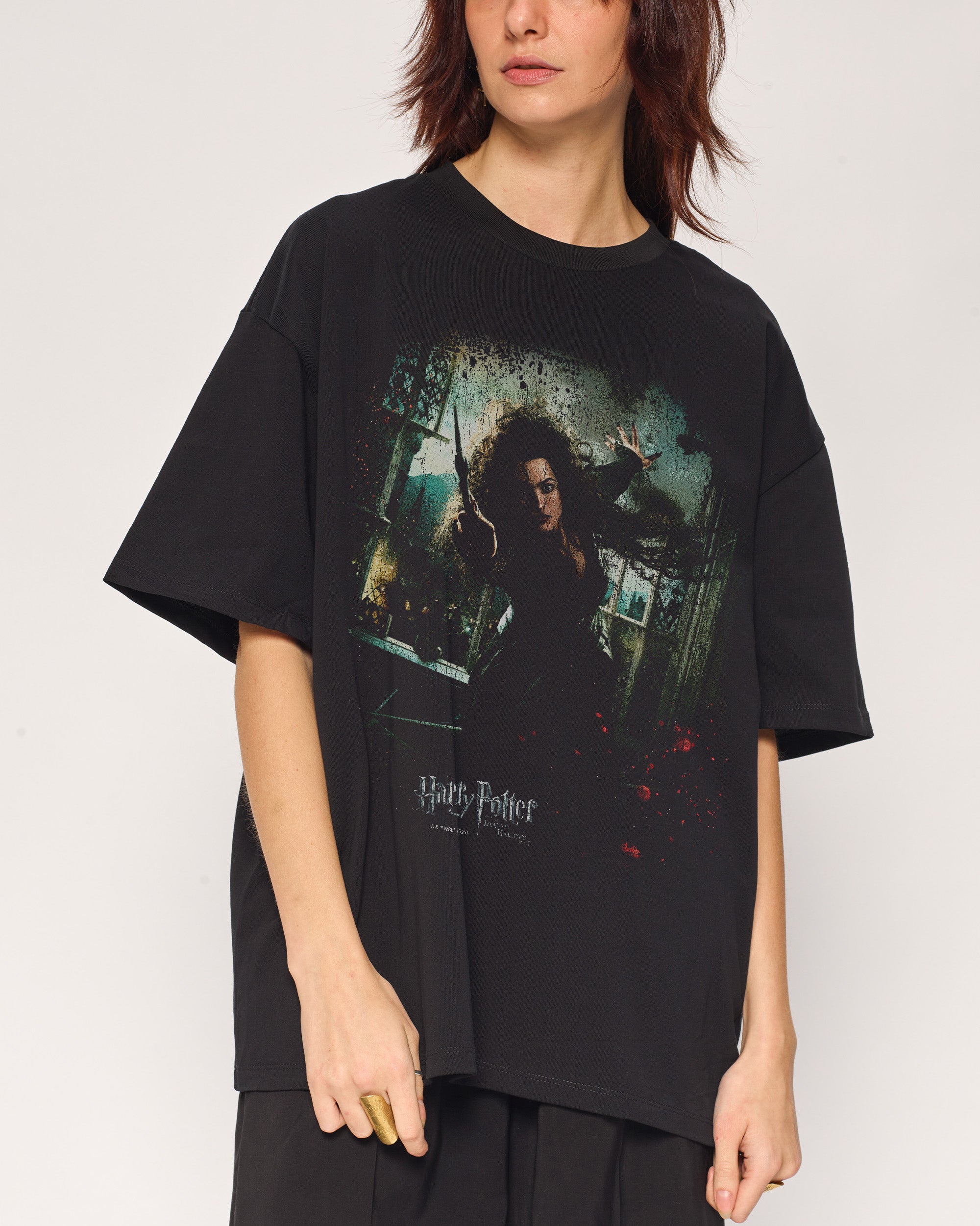 Bellatrix Black Oversized Tee