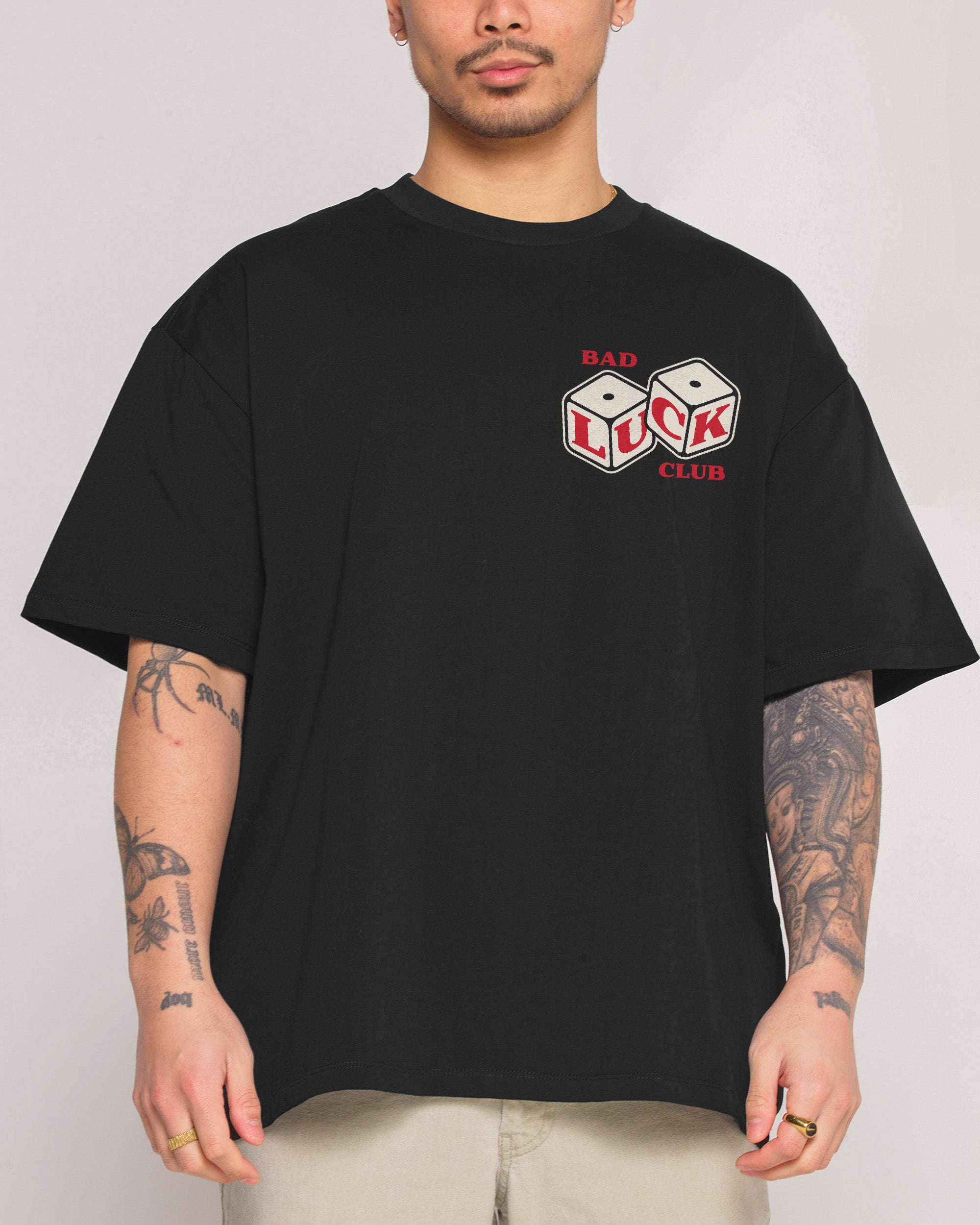 Bad Luck Club Black Oversized Tee