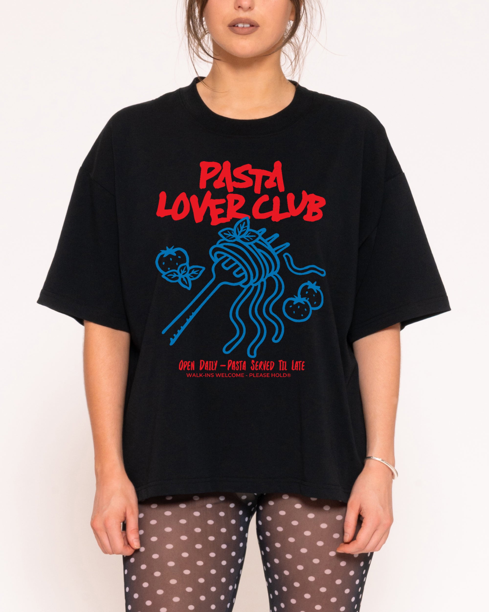 Pasta Lover Club Boxy Crop Tee Threadheads Australia Online