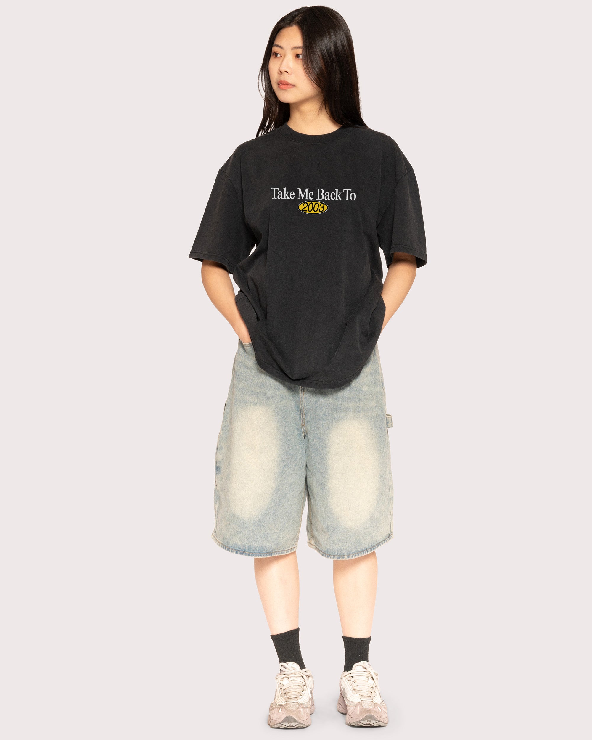 Back to 2003 Black Stone Oversized Tee