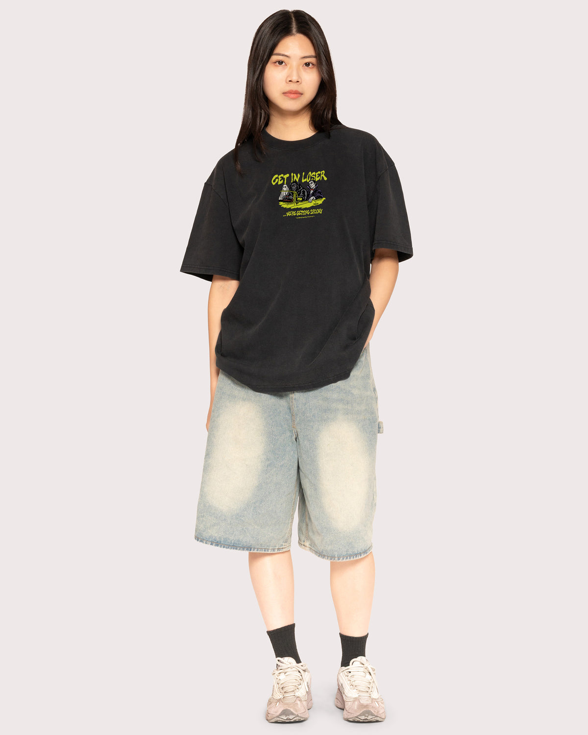Get in Loser Black Stone Oversized Tee