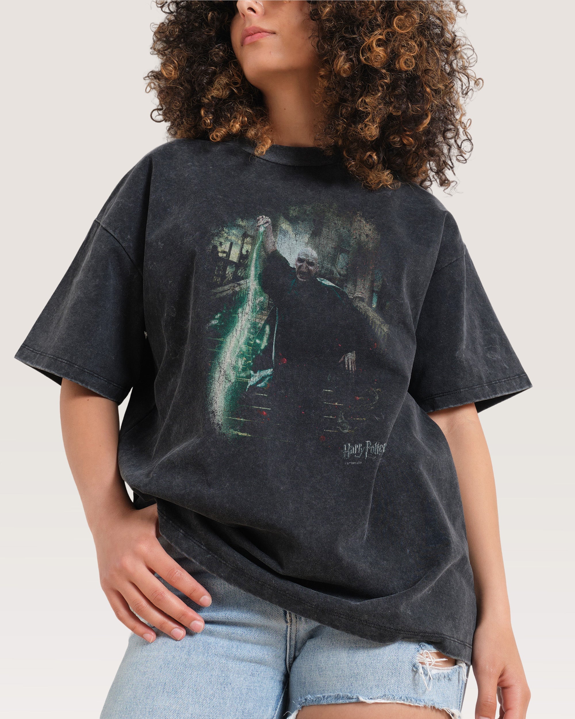 Voldemort Black Wash Tee