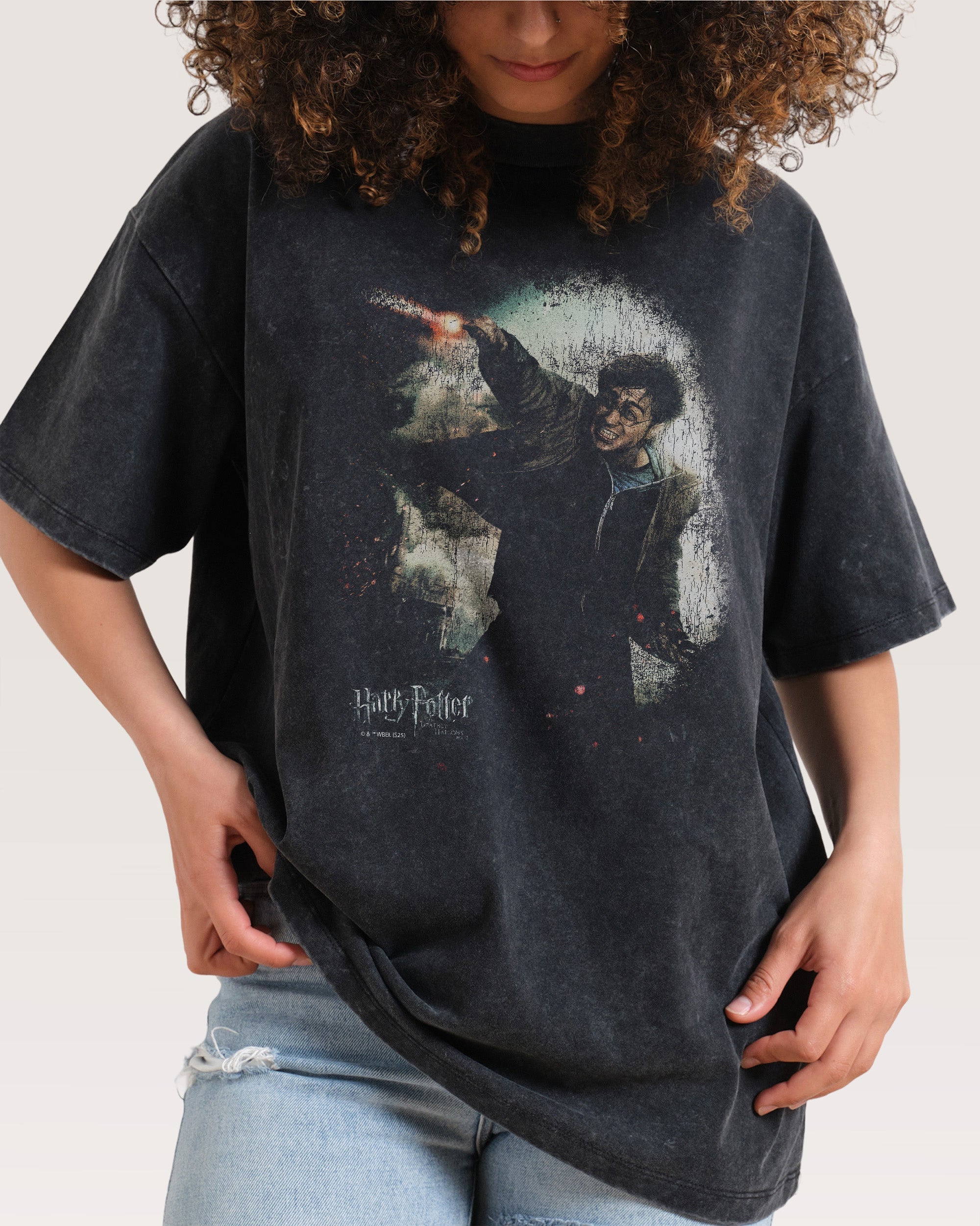 Harry Potter Black Wash Tee