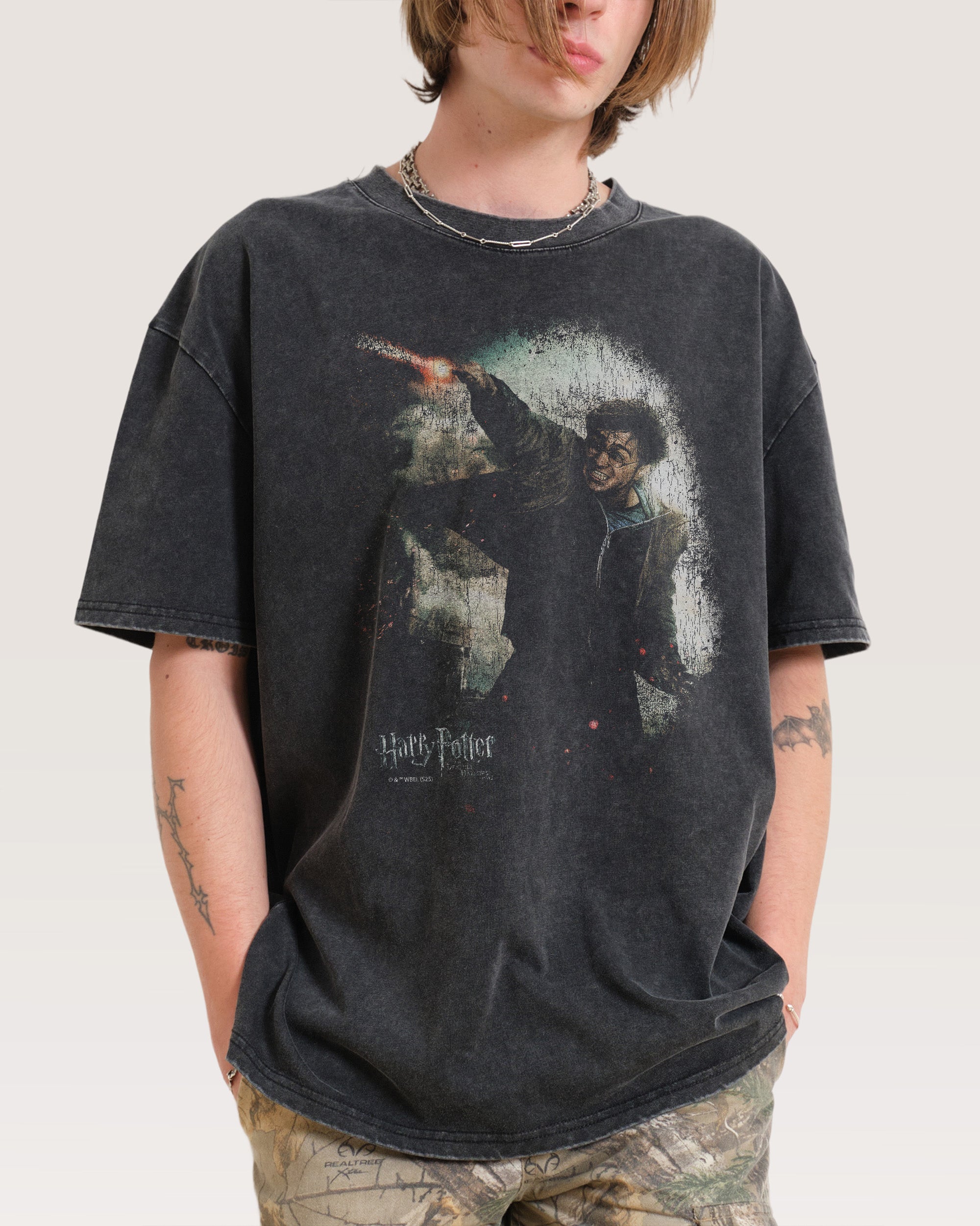Harry Potter Black Wash Tee