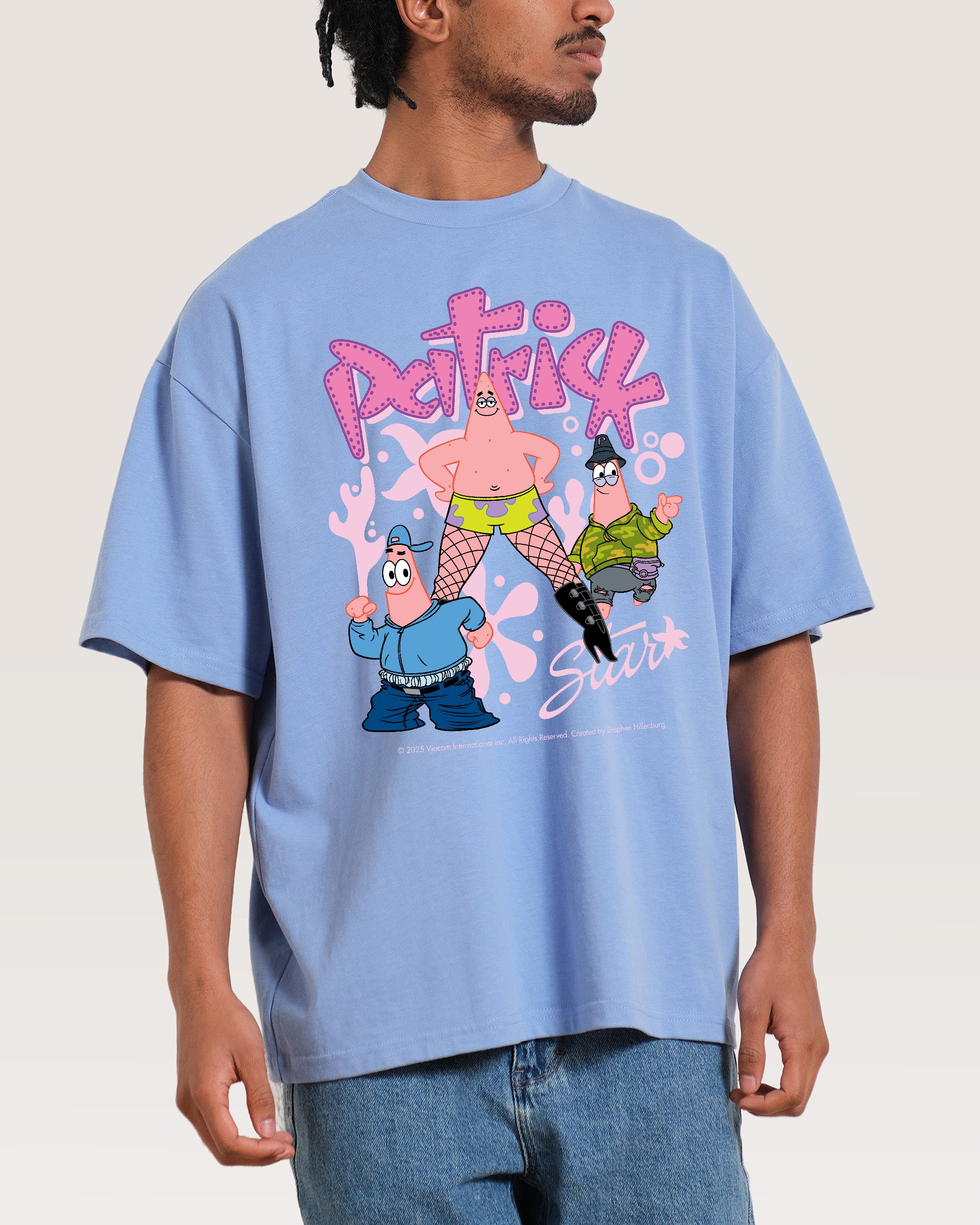 Patrick the P Blue Oversized Tee